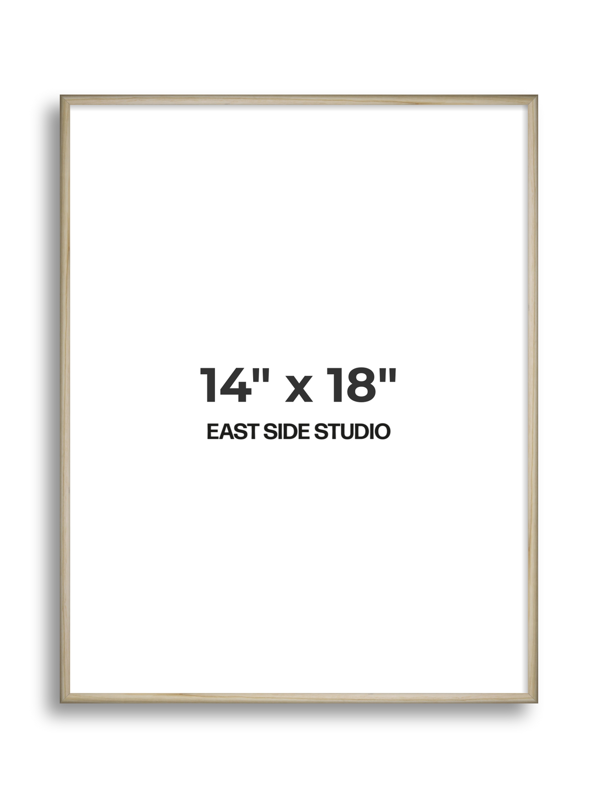 Natural Wood 14" x 18" picture frame