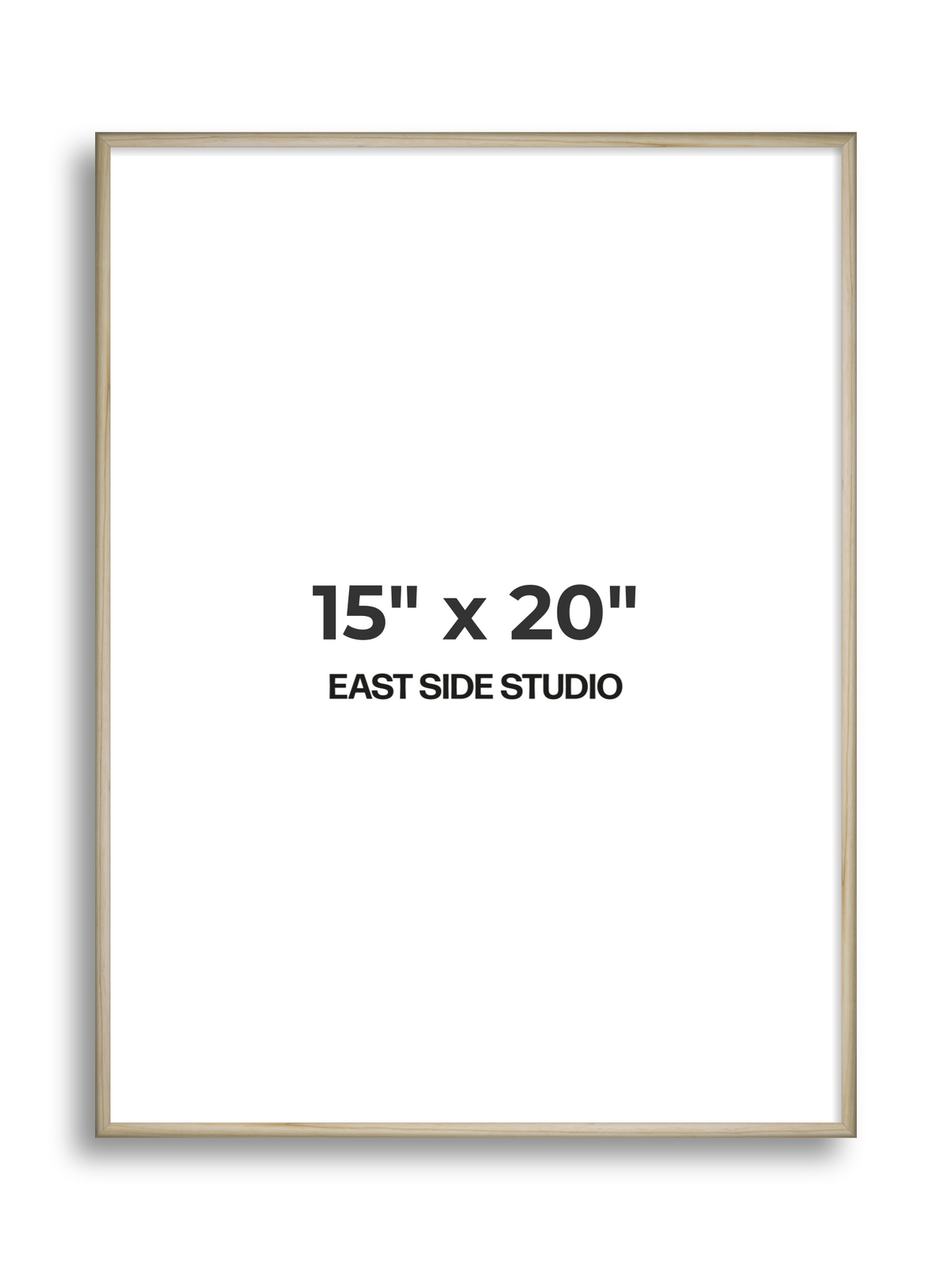 Natural Wood 15" x 20" picture frame
