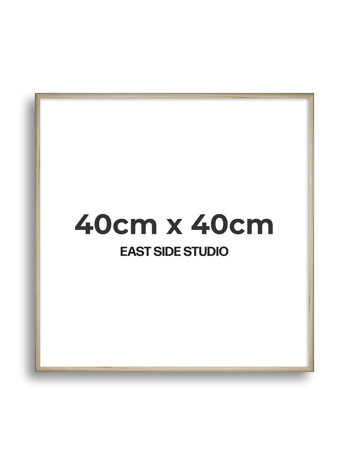 Natural Wood 40cm x 40cm picture frame
