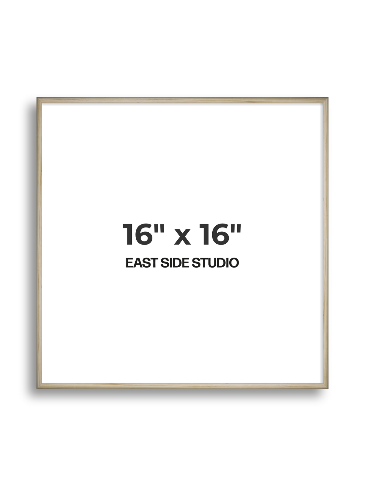 Natural Wood 16" x 16" picture frame