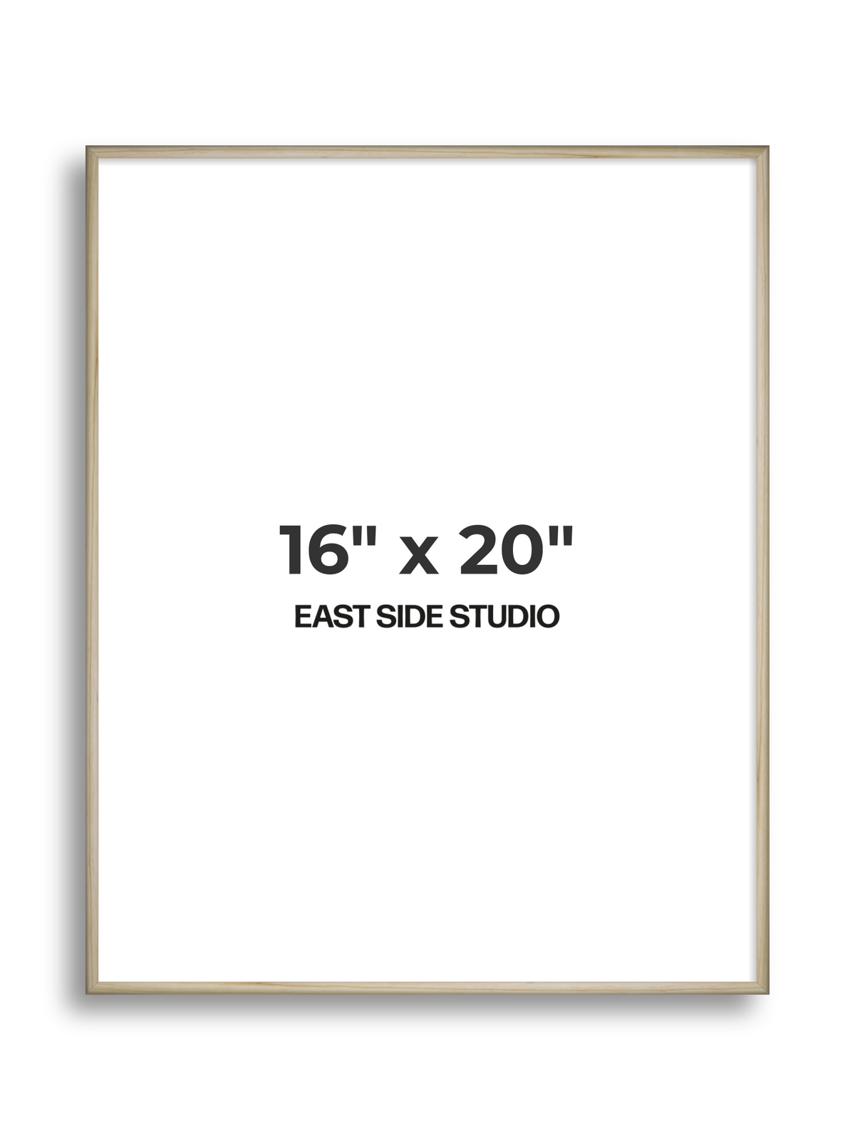 Natural Wood 16" x 20" picture frame