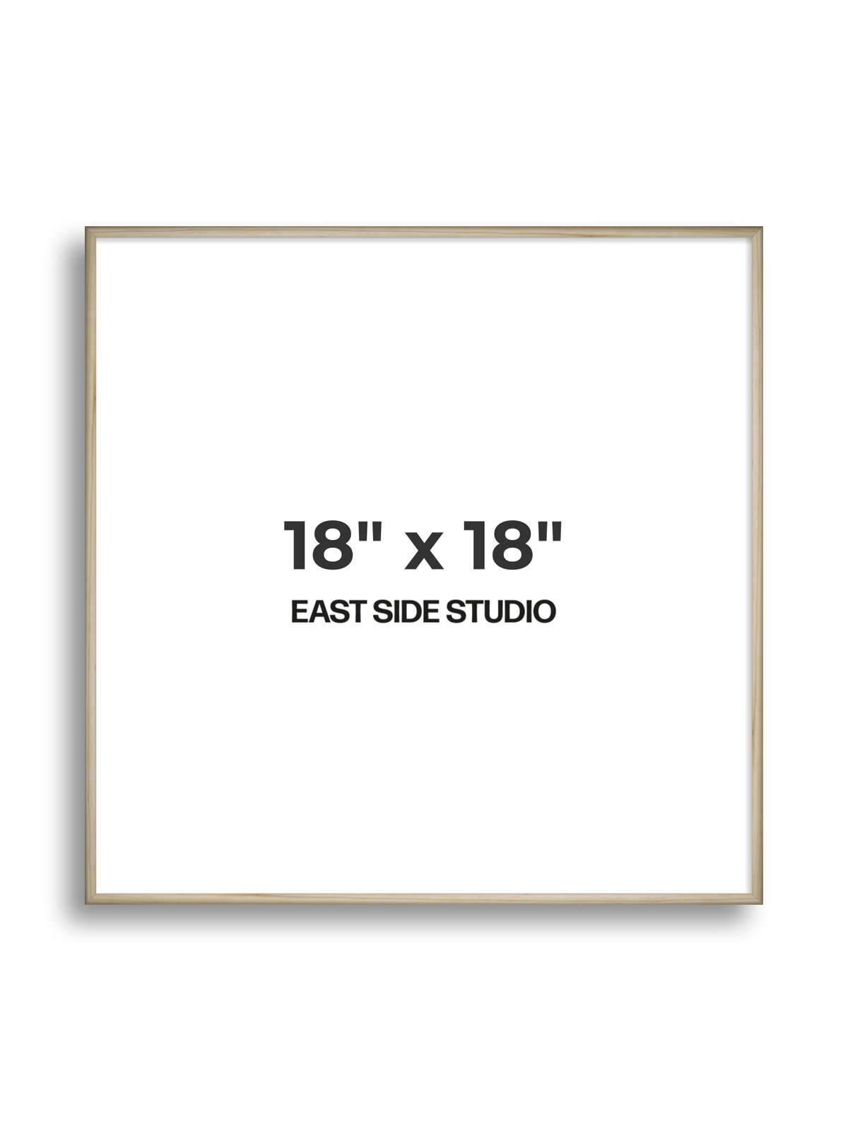 Natural Wood 18" x 18" picture frame