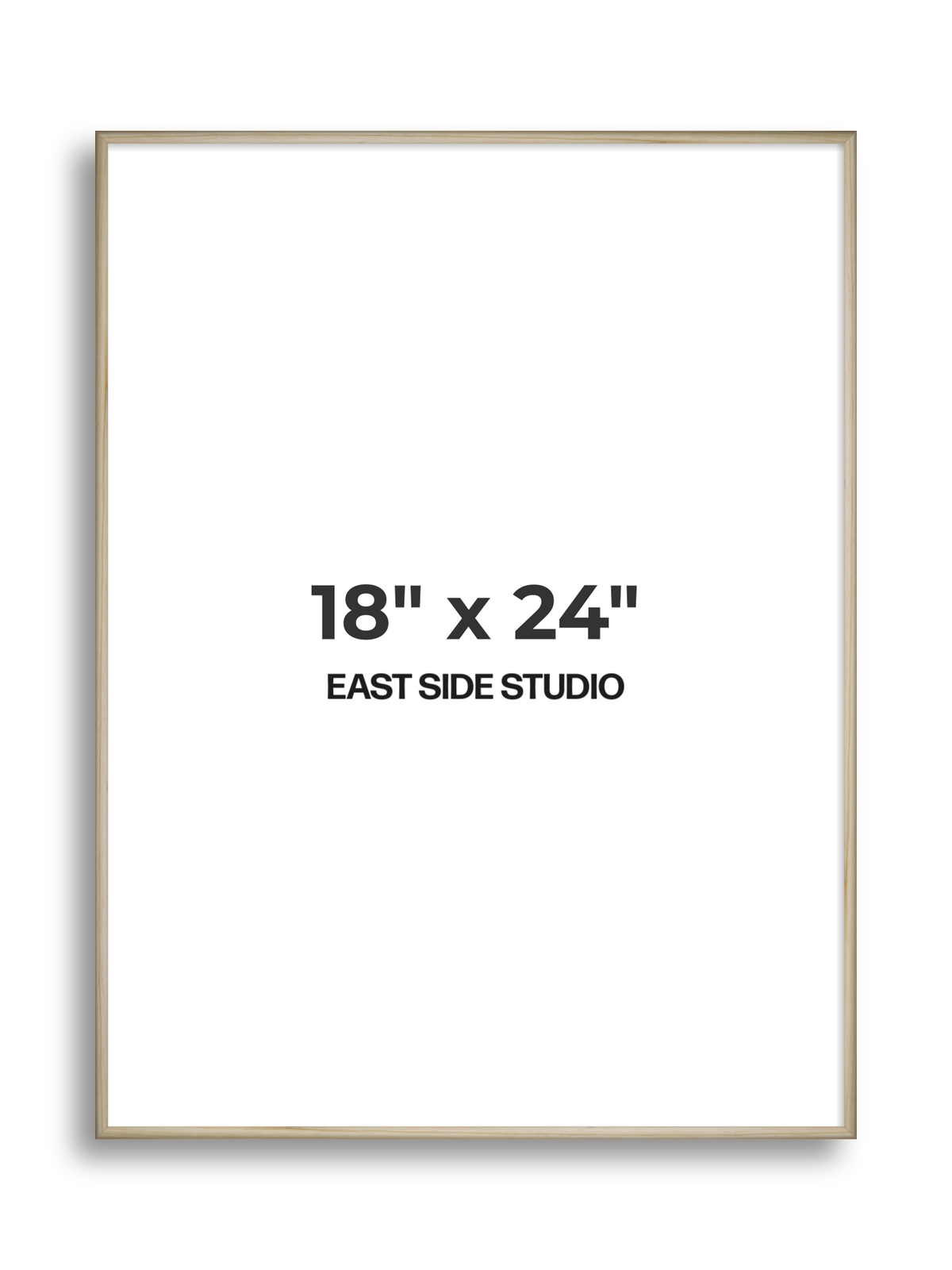 Natural Wood 18" x 24" picture frame