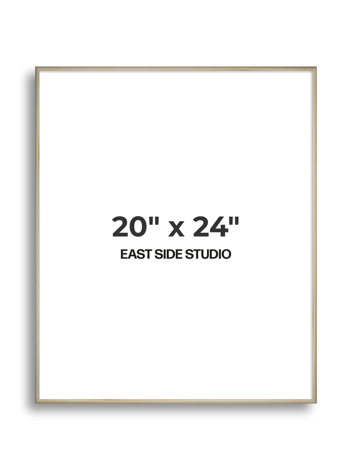 Natural Wood 20" x 24" picture frame