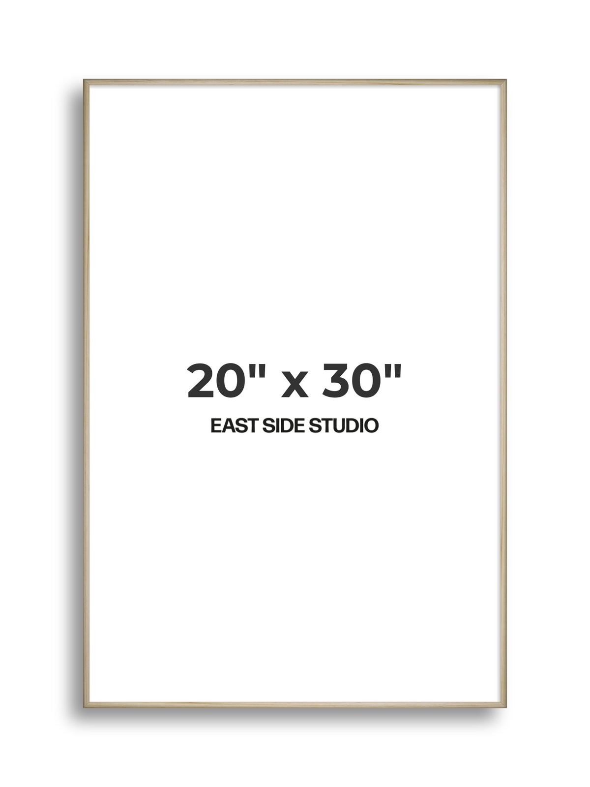 Natural Wood 20" x 30" picture frame