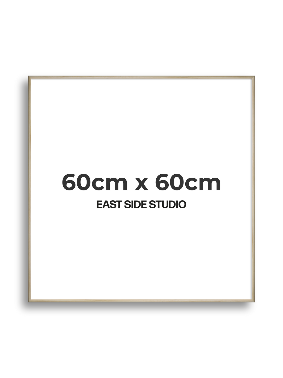 Natural Wood 60cm x 60cm picture frame