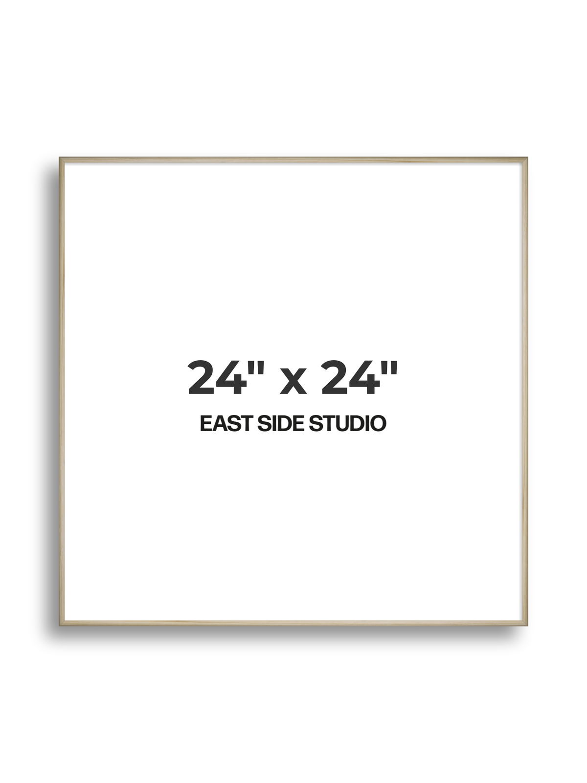 Natural Wood 24" x 24" picture frame