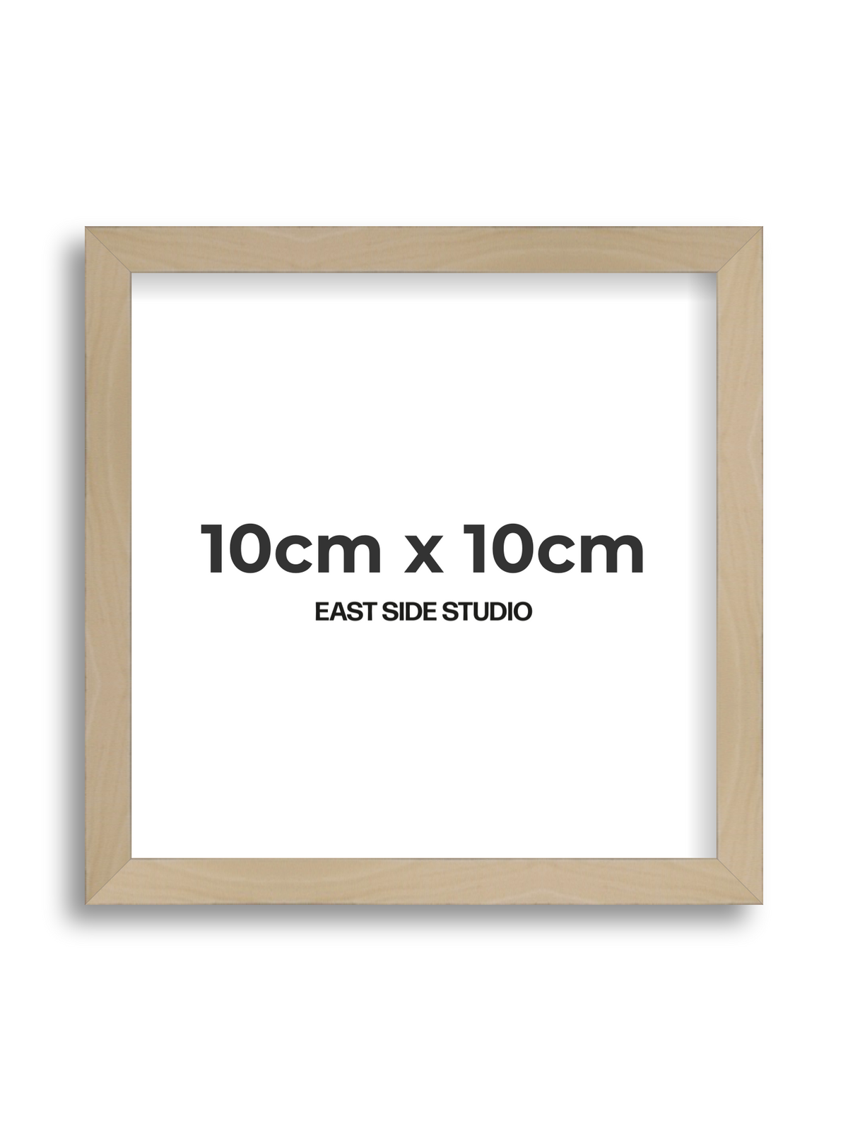 Natural Wood 10cm x 10cm picture frame