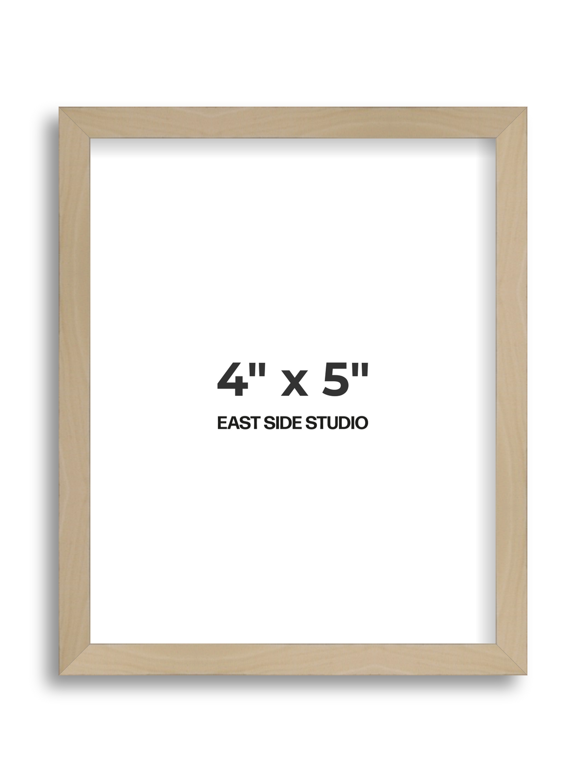 Natural Wood 4" x 5" picture frame