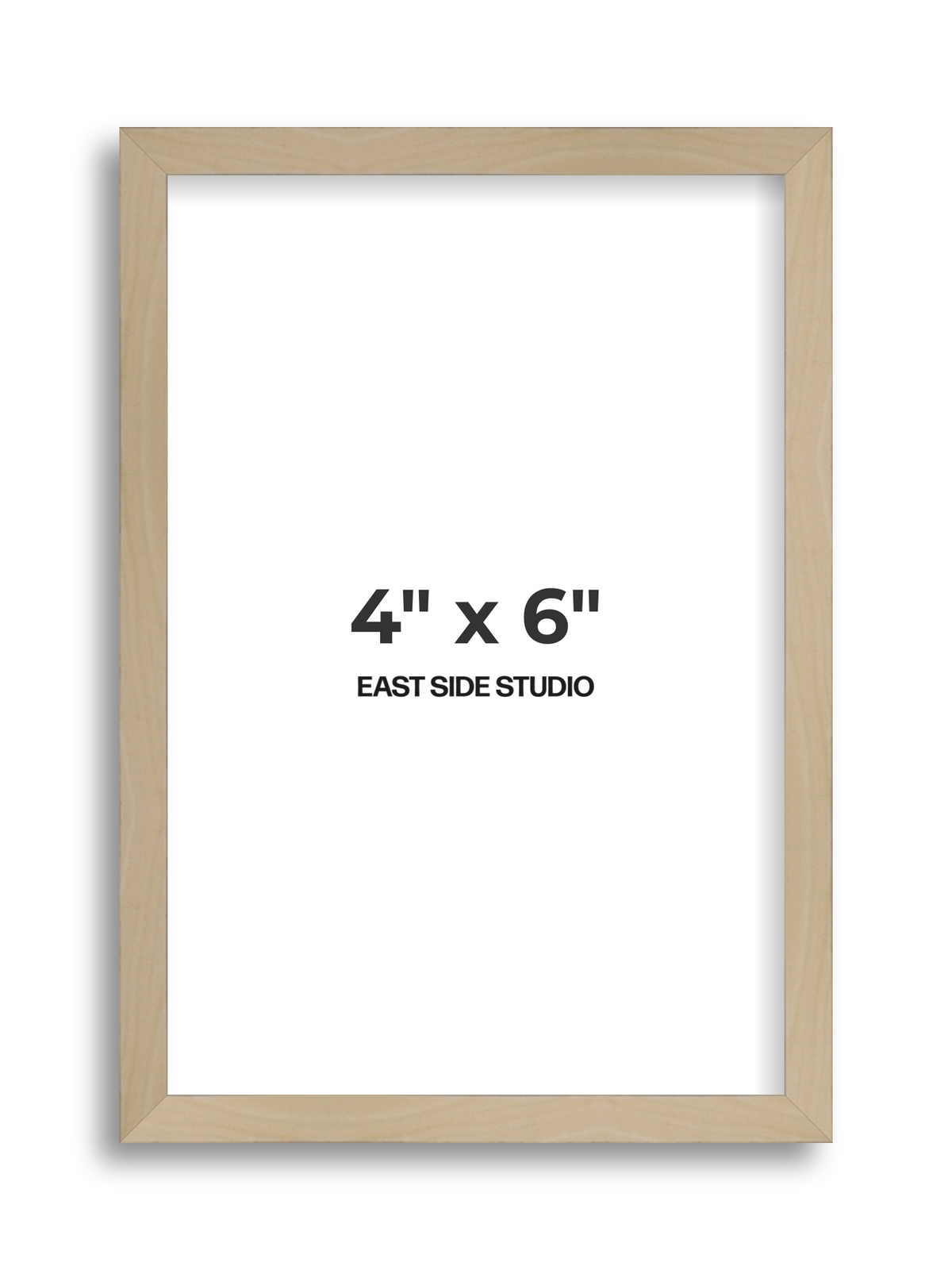 Natural Wood 4" x 6" picture frame
