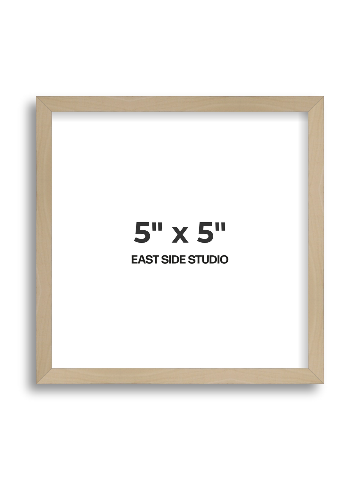 Natural Wood 5" x 5" picture frame