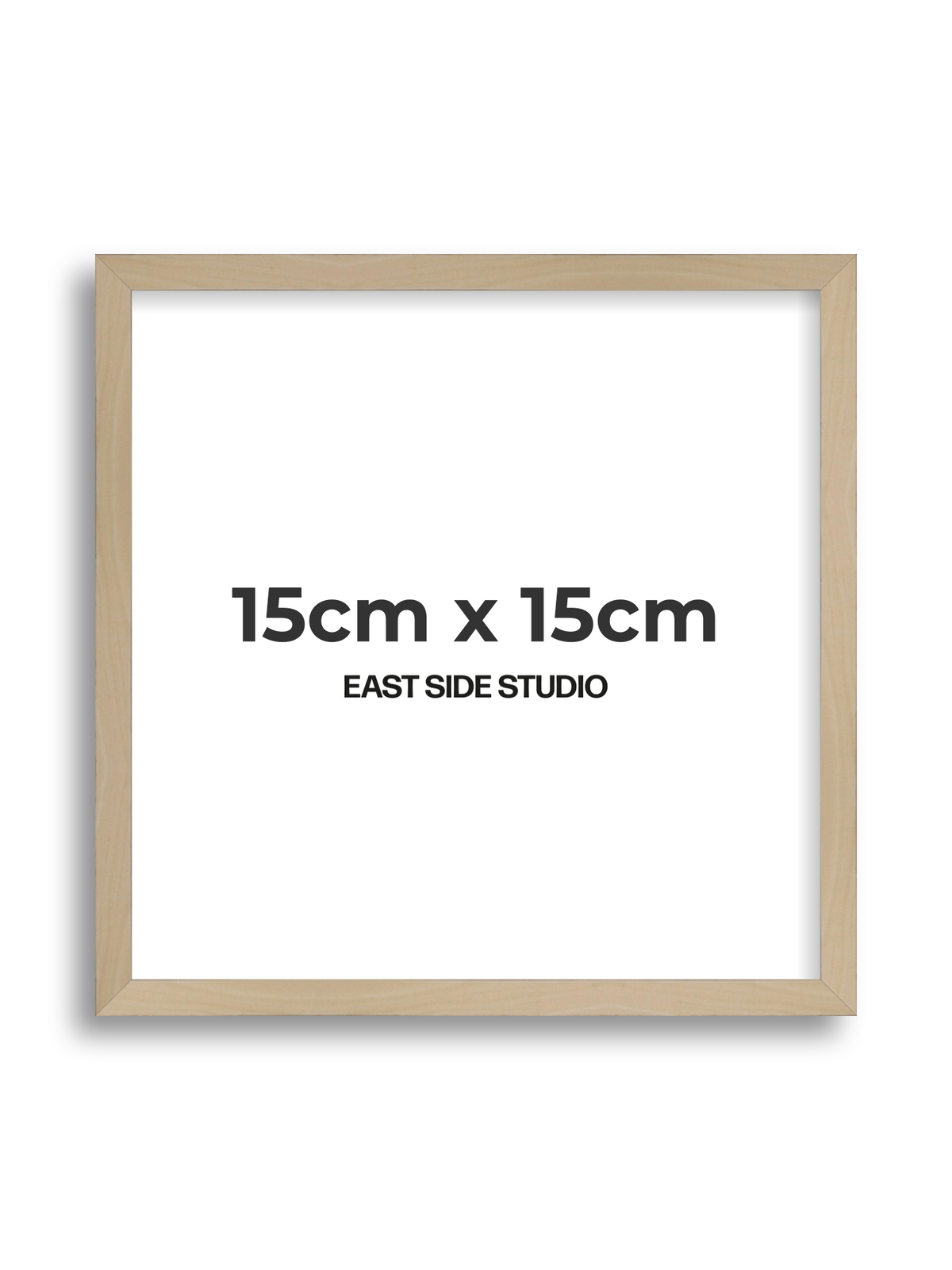 Natural Wood 15cm x 15cm picture frame