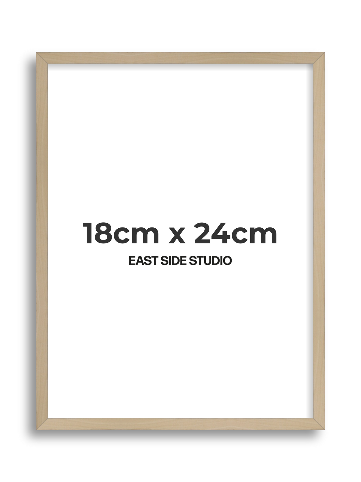 Natural Wood 18cm x 24cm picture frame