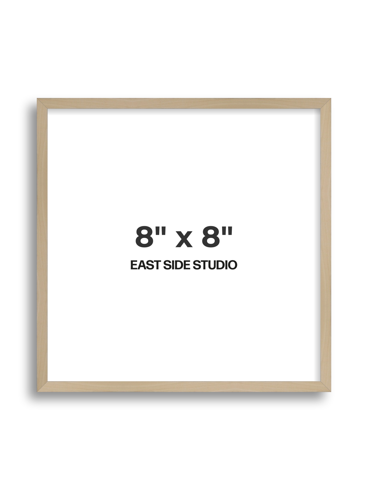 Natural Wood 8" x 8" picture frame
