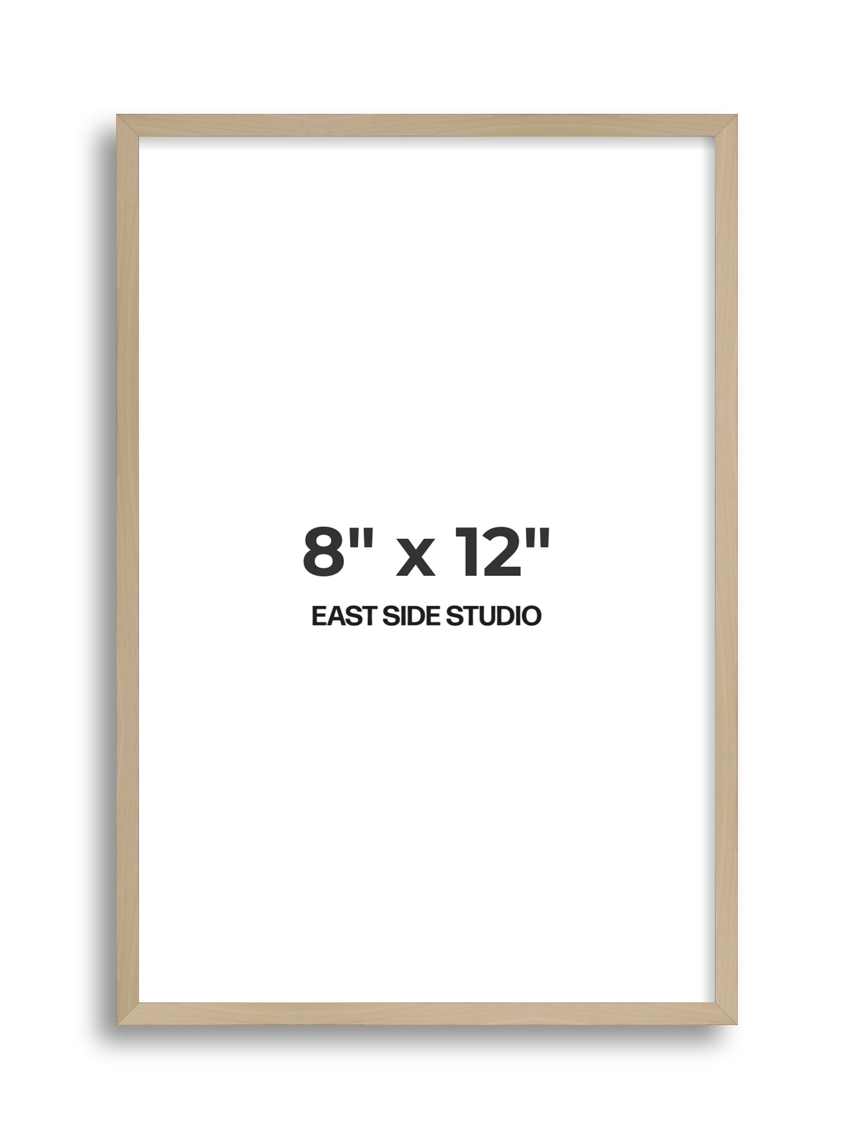 Natural Wood 8" x 12" picture frame