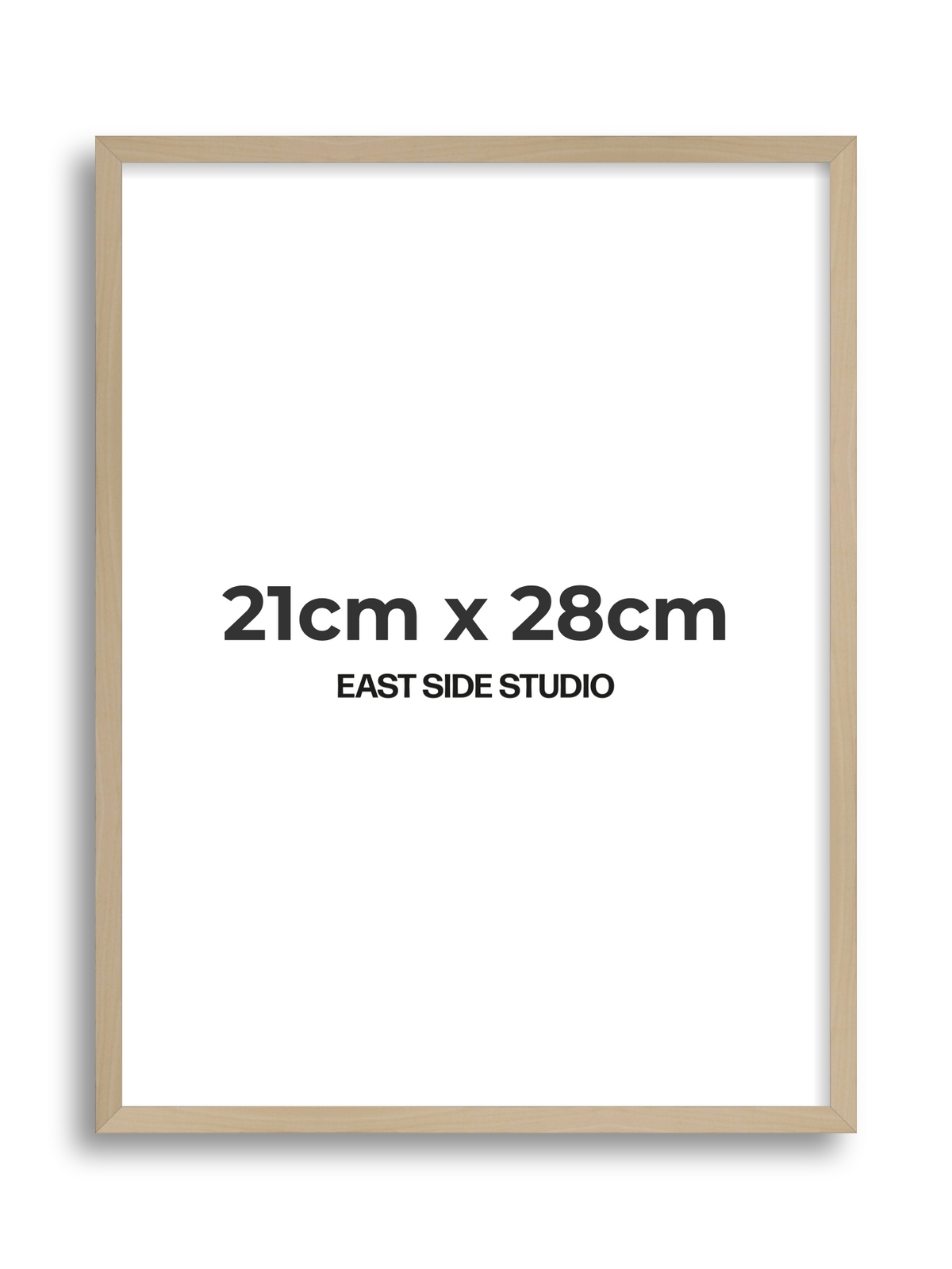 Natural Wood 21cm x 28cm picture frame