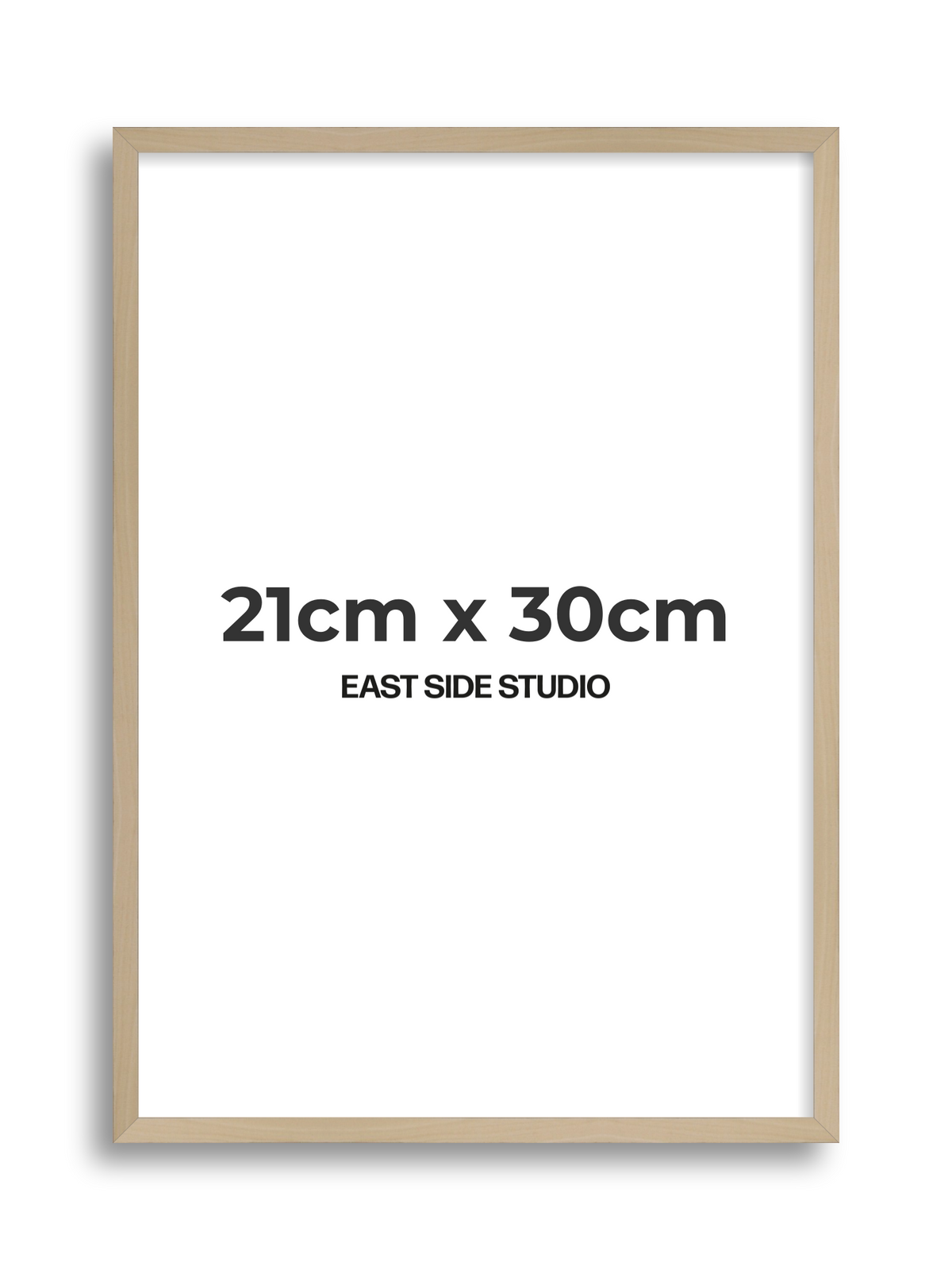 Natural Wood 21cm x 30cm picture frame
