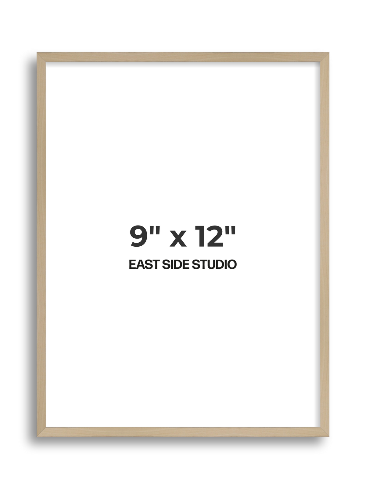 Natural Wood 9" x 12" picture frame