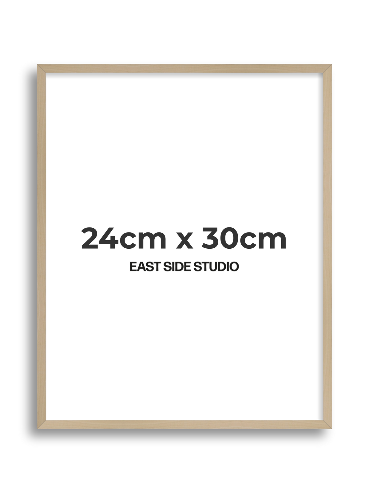 Natural Wood 24cm x 30cm picture frame