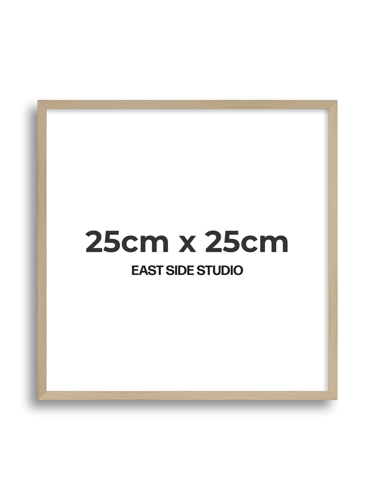 Natural Wood 25cm x 25cm picture frame