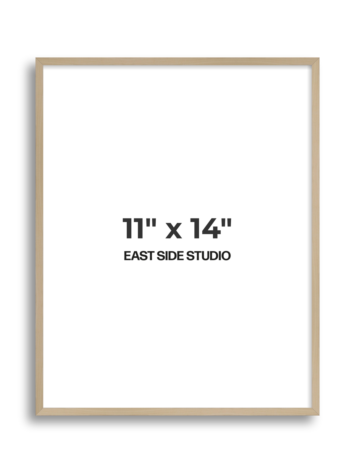 Natural Wood 11" x 14" picture frame