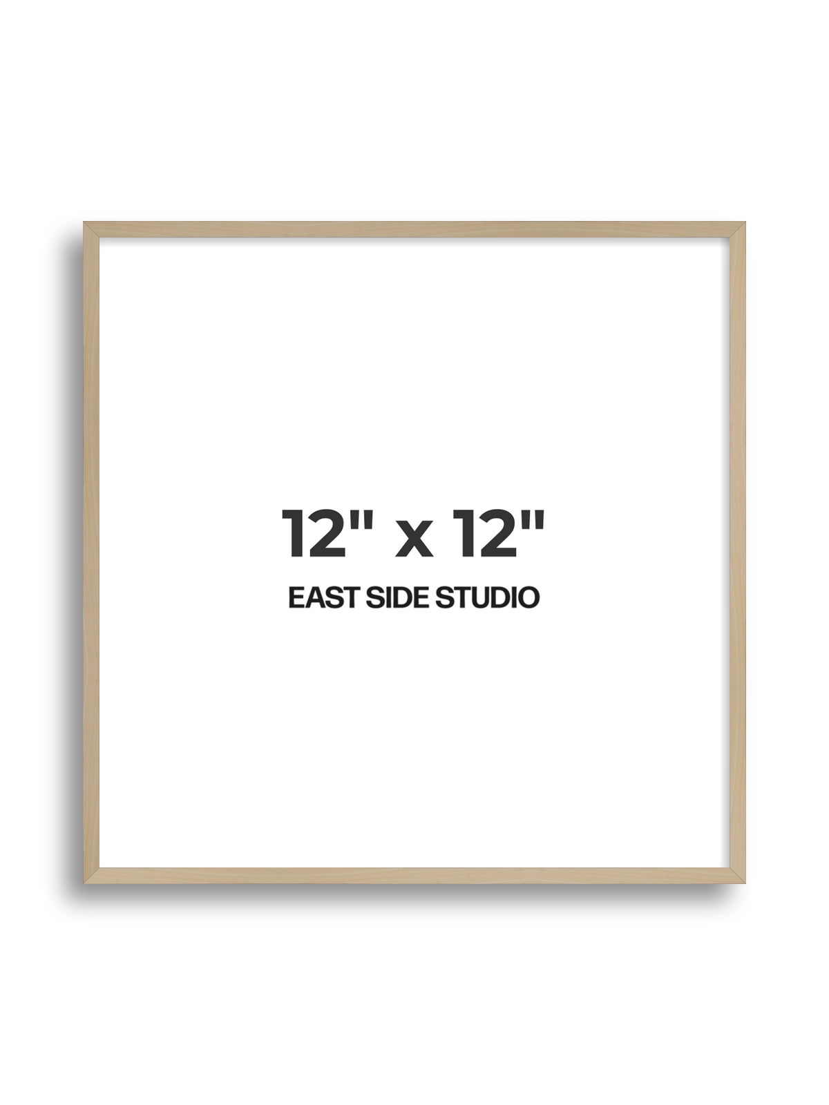 Natural Wood 12" x 12" picture frame