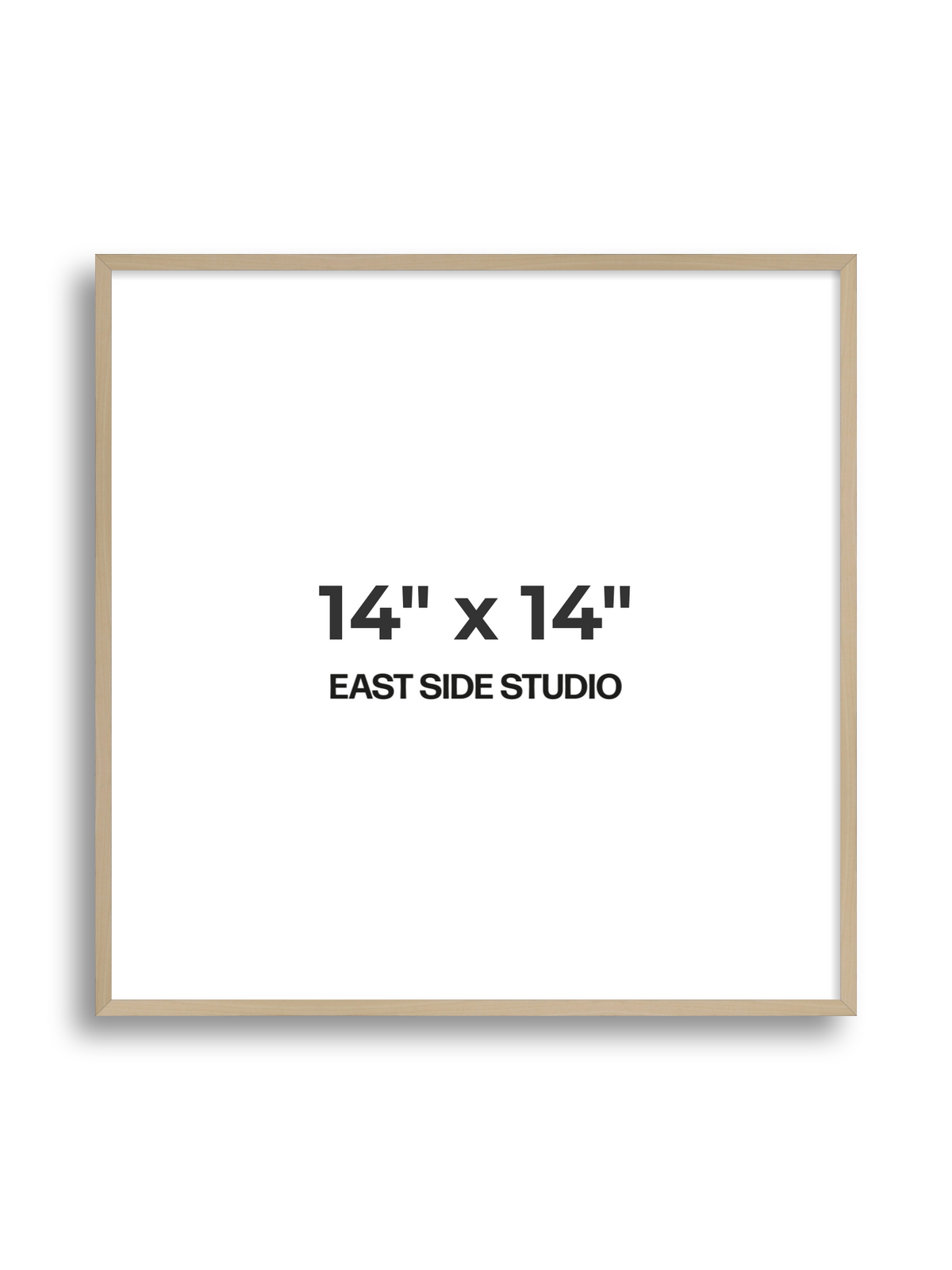 Natural Wood 14" x 14" picture frame