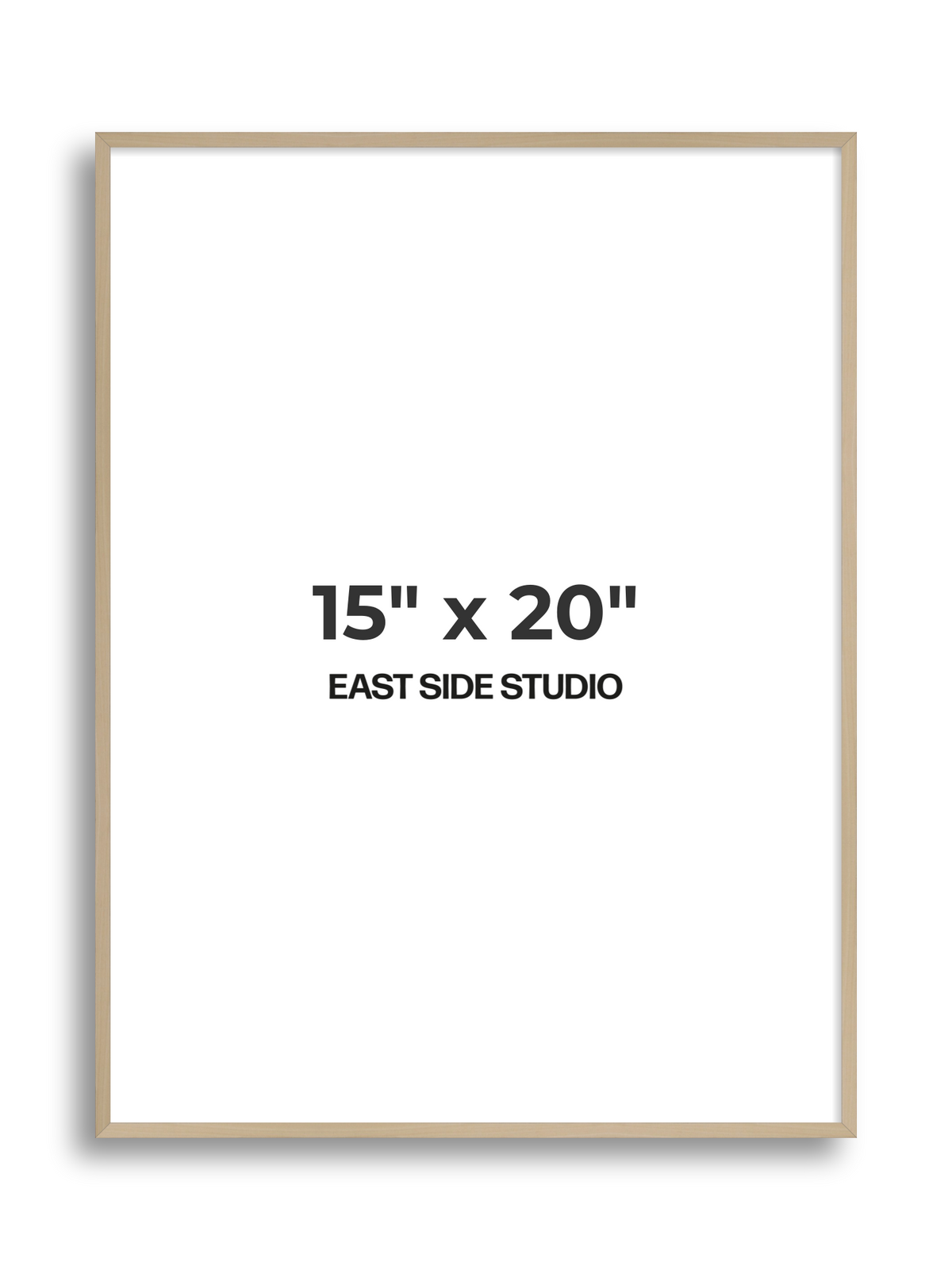 Natural Wood 15" x 20" picture frame