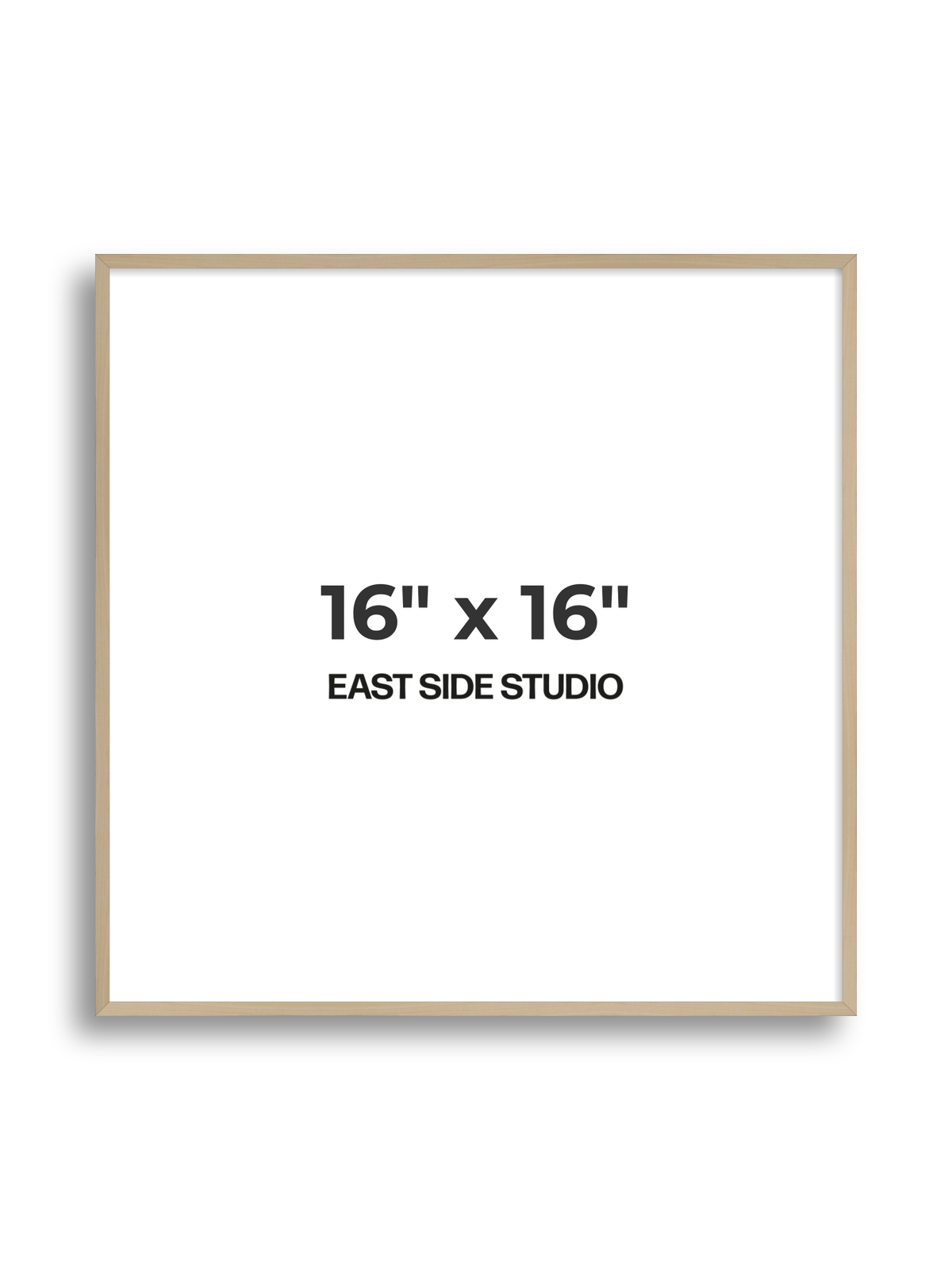 Natural Wood 16" x 16" picture frame