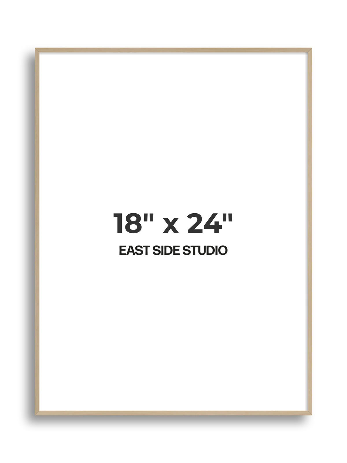 Natural Wood 18" x 24" picture frame