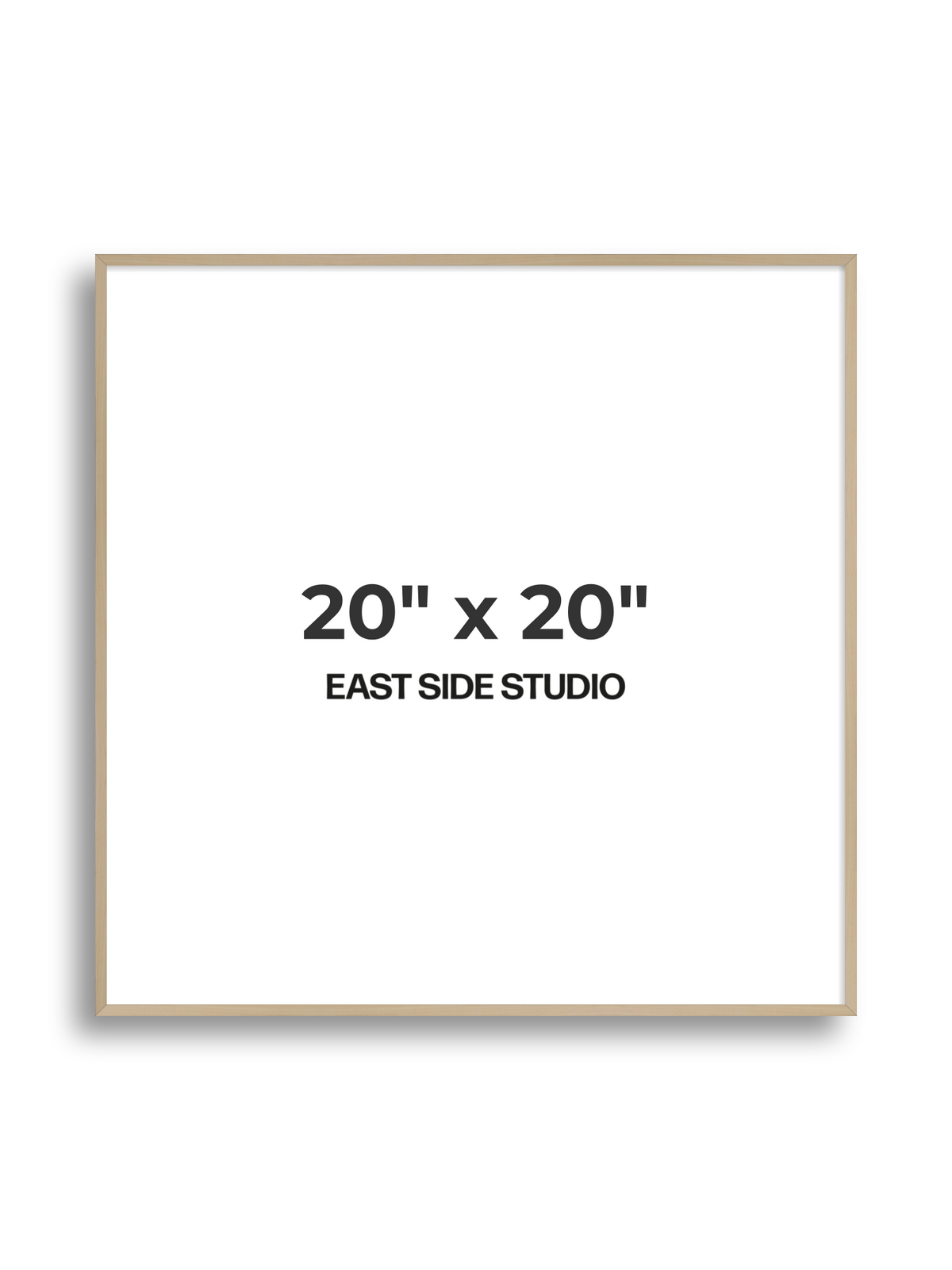 Natural Wood 20" x 20" picture frame