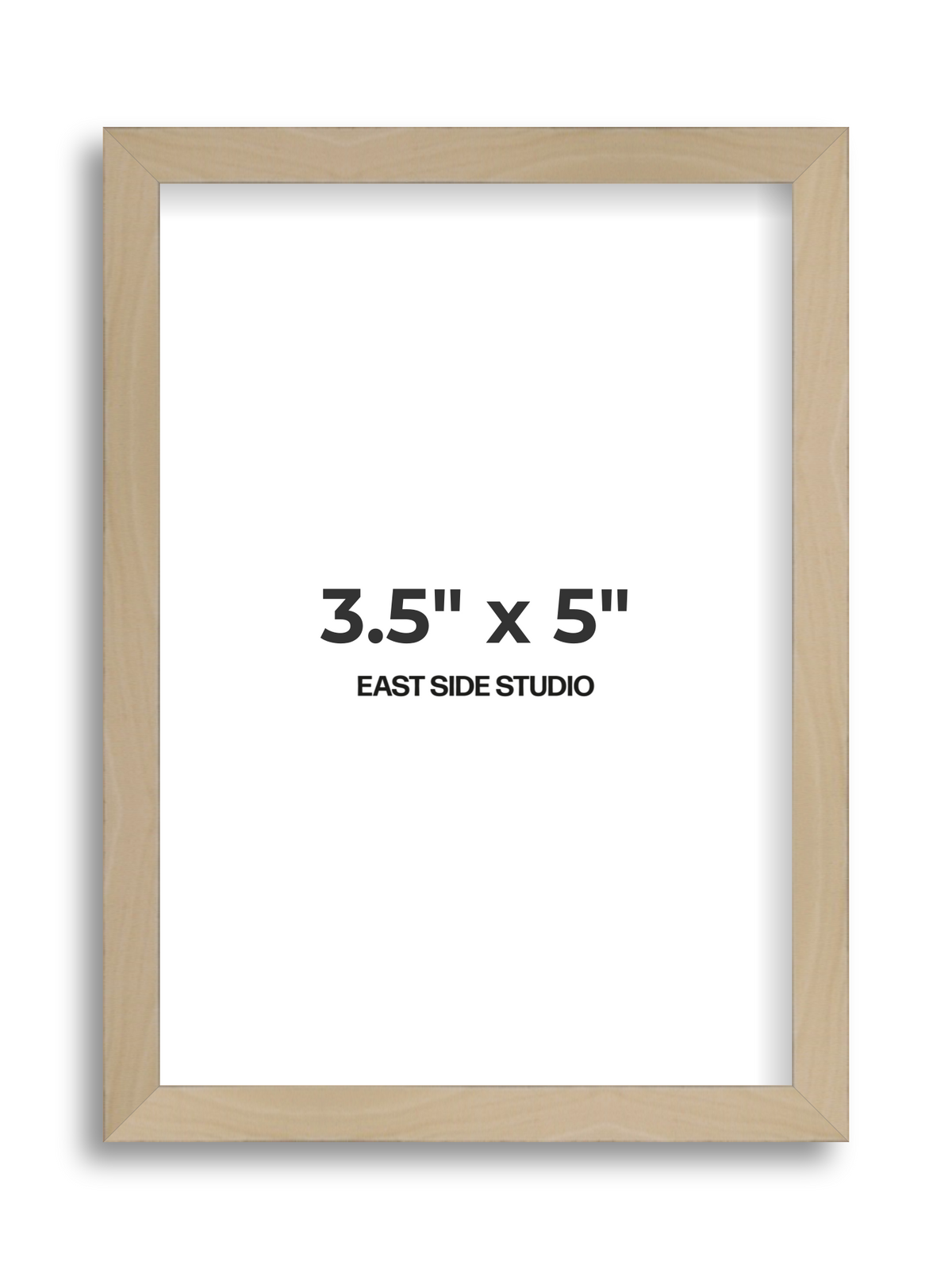 Natural Wood 3.5" x 5" picture frame