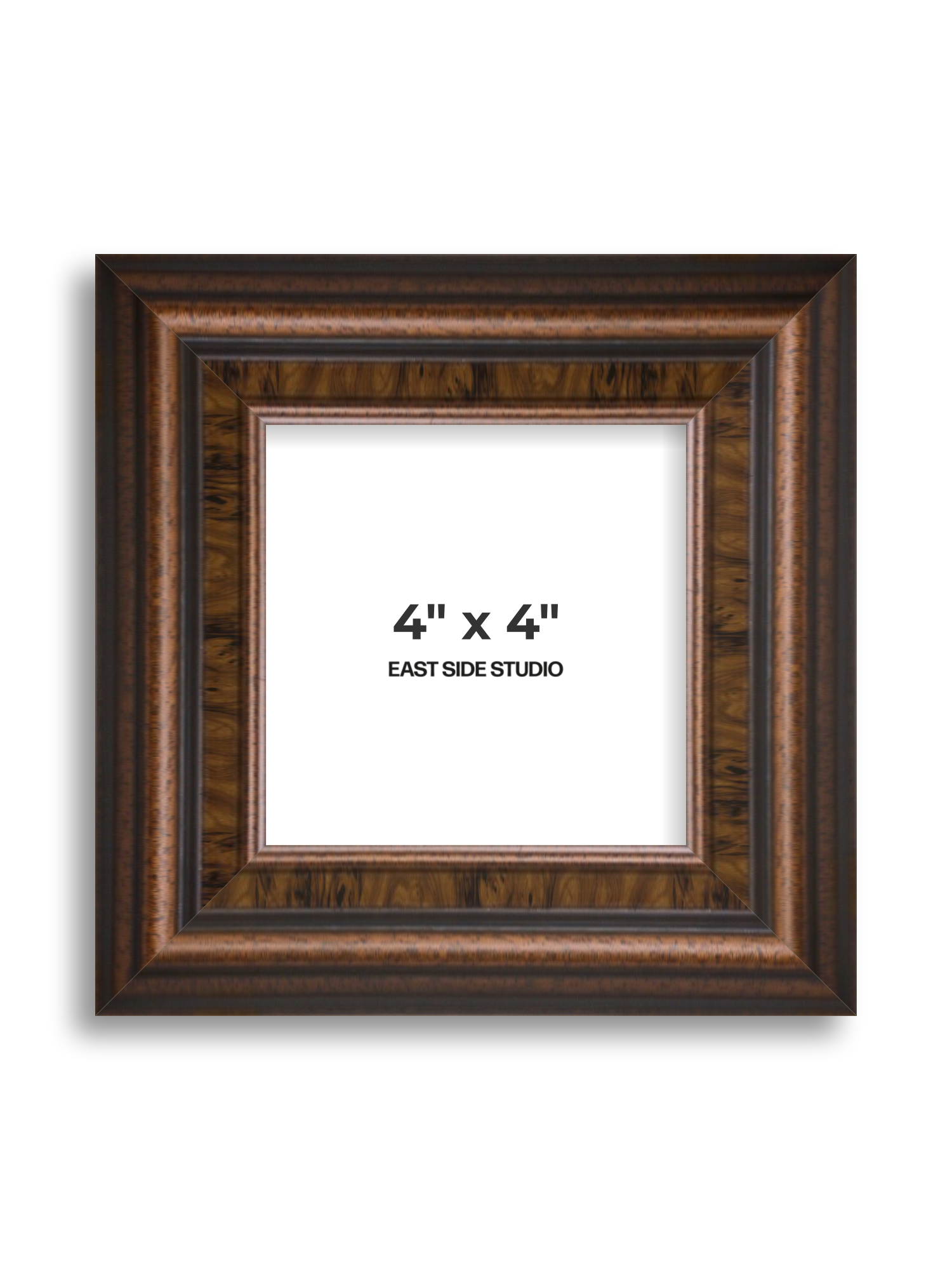Walnut 4" x 4" picture frame