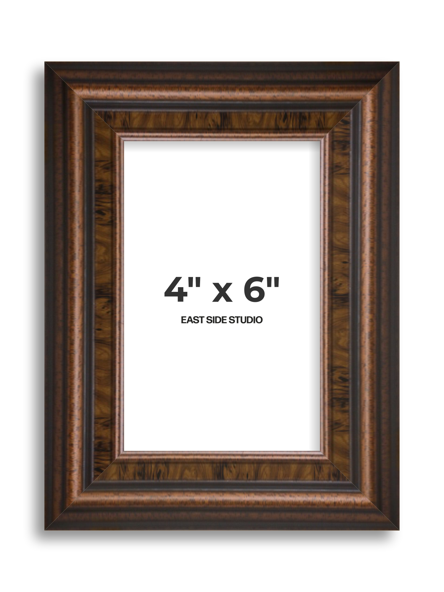 Walnut 4" x 6" picture frame