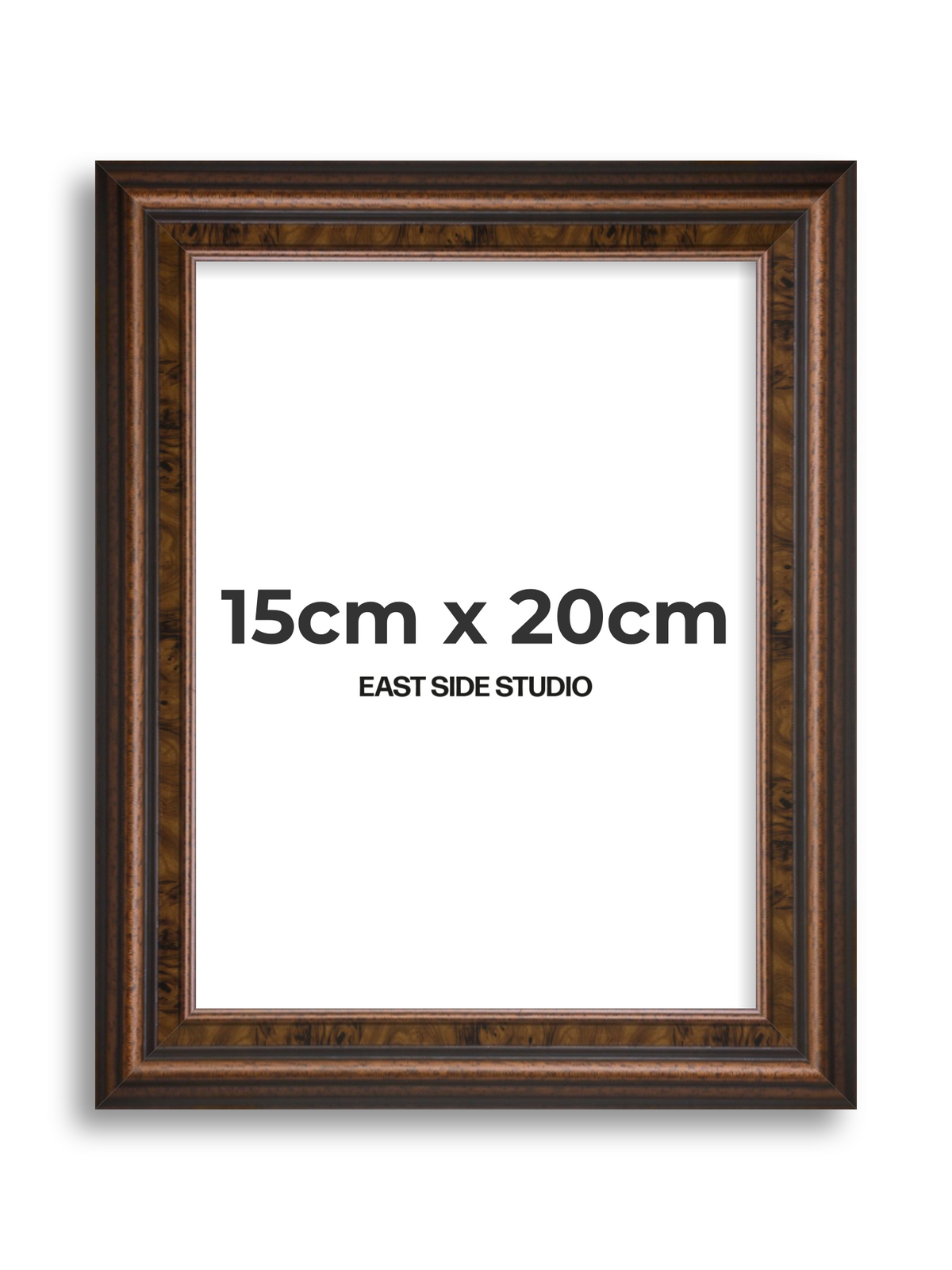 Walnut 15cm x 20cm picture frame