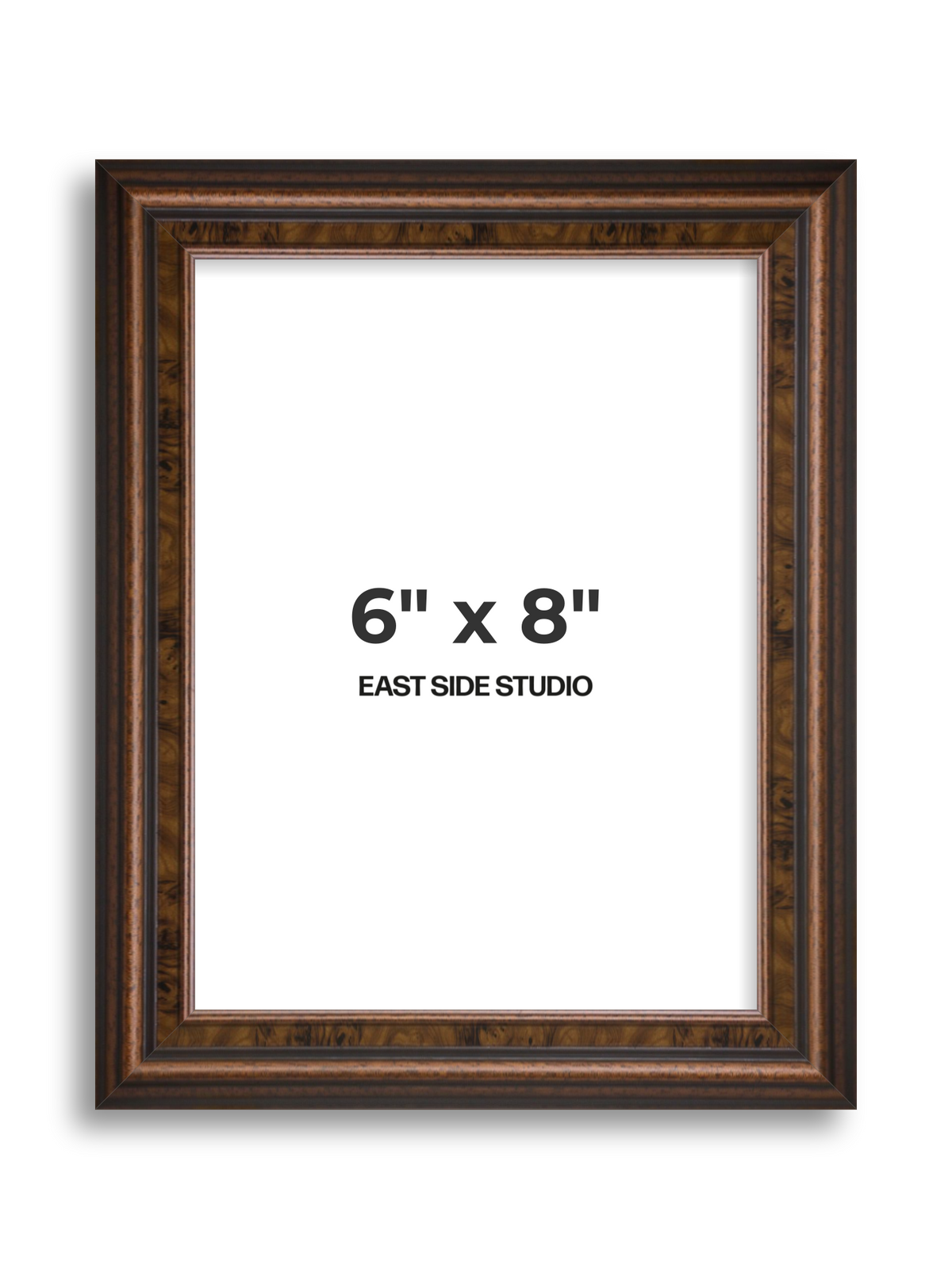 Walnut 6" x 8" picture frame