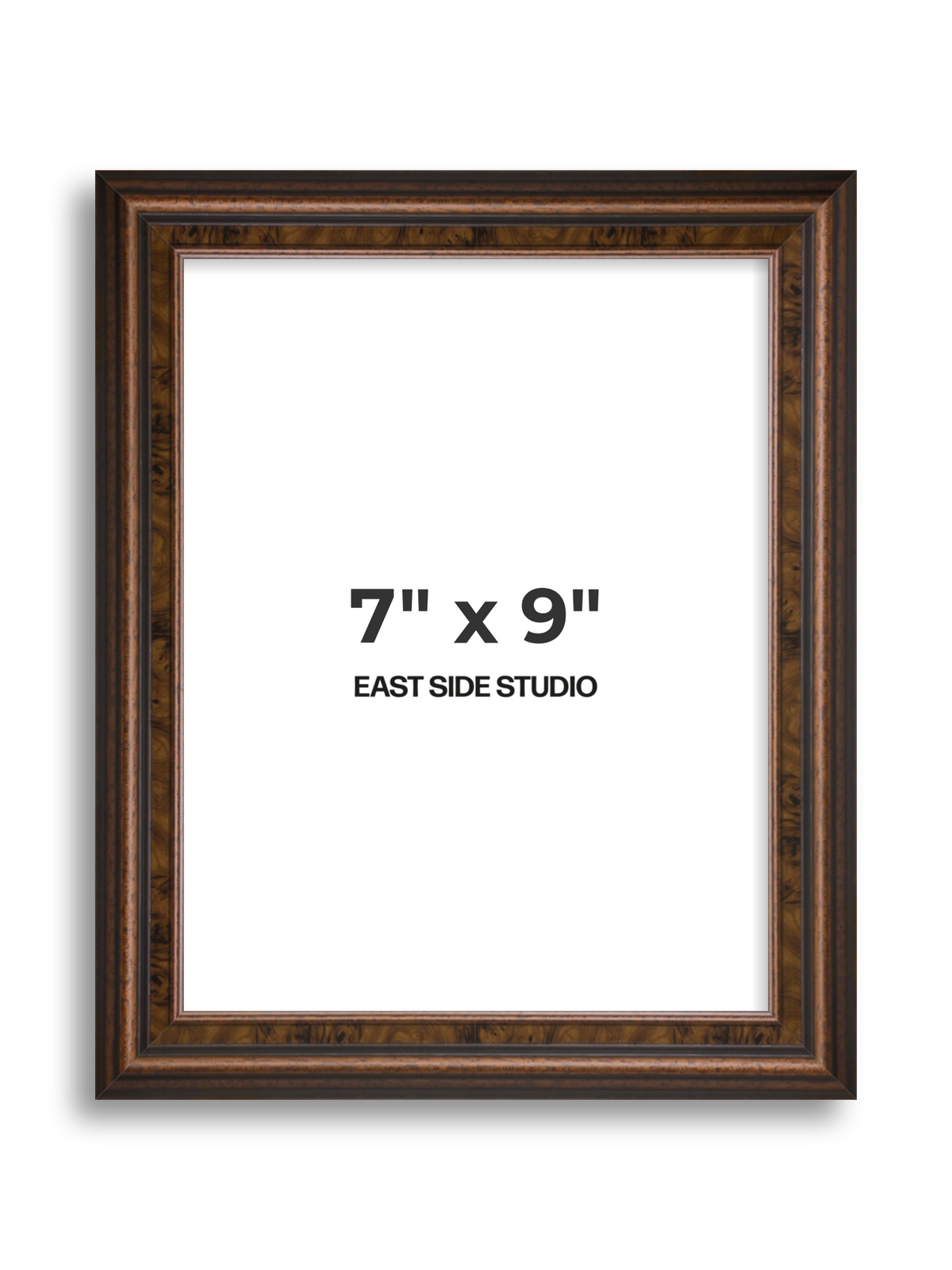 Walnut 7" x 9" picture frame