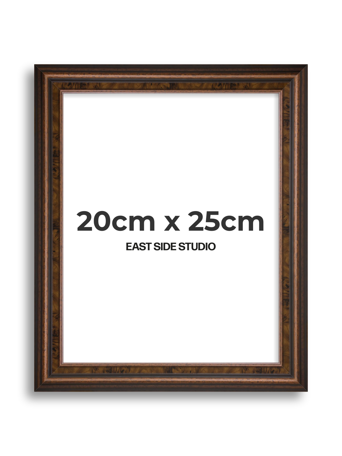Walnut 20cm x 25cm picture frame