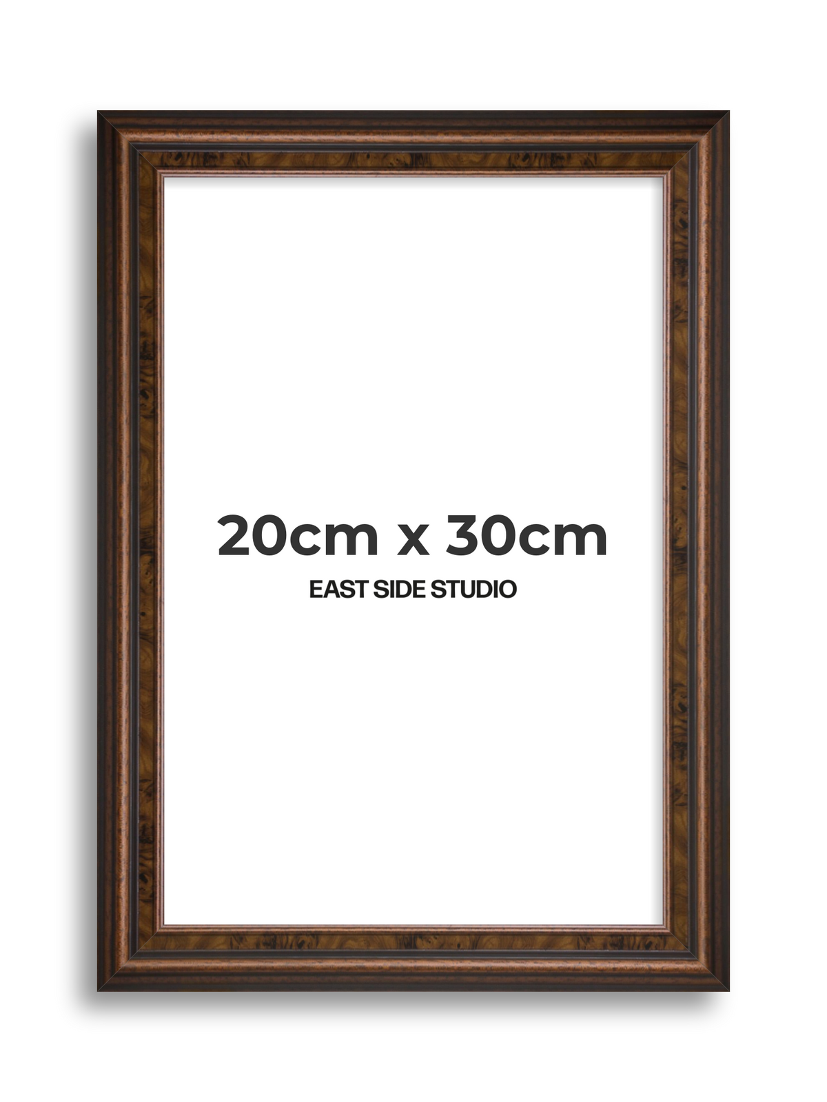 Walnut 20cm x 30cm picture frame