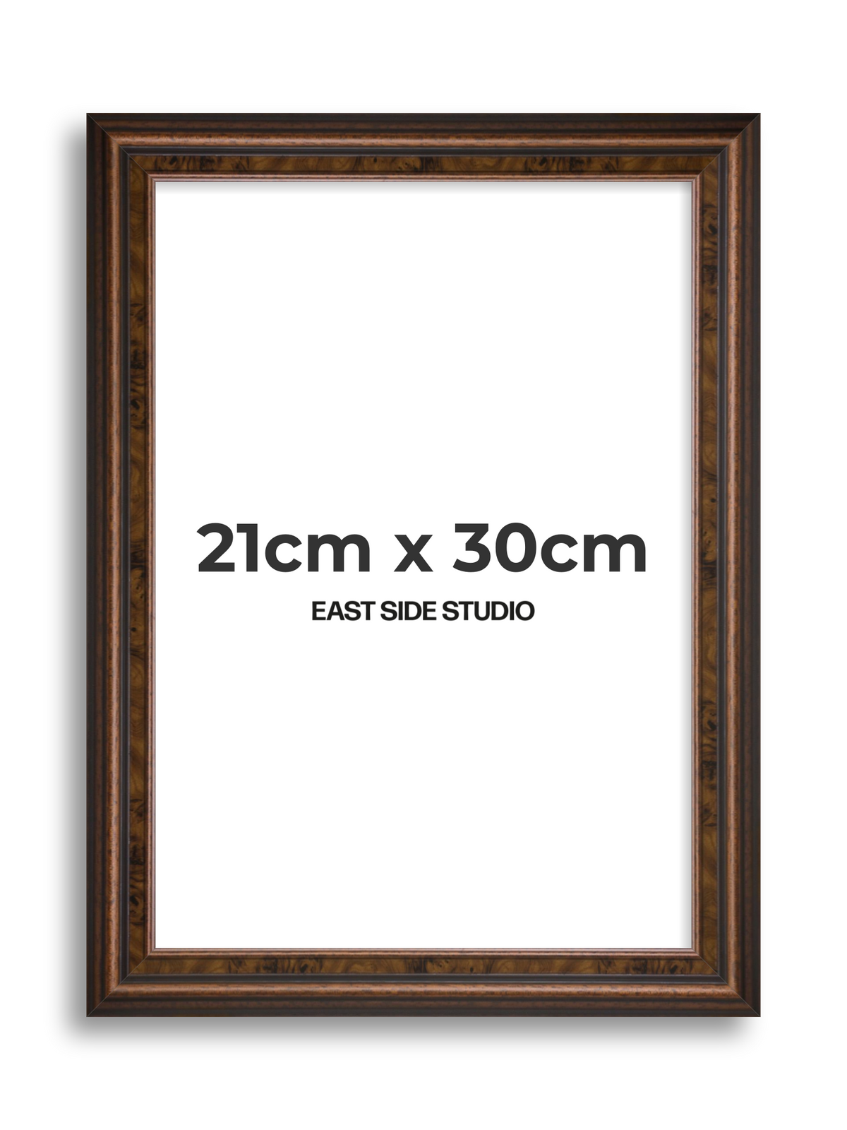 Walnut 21cm x 30cm picture frame