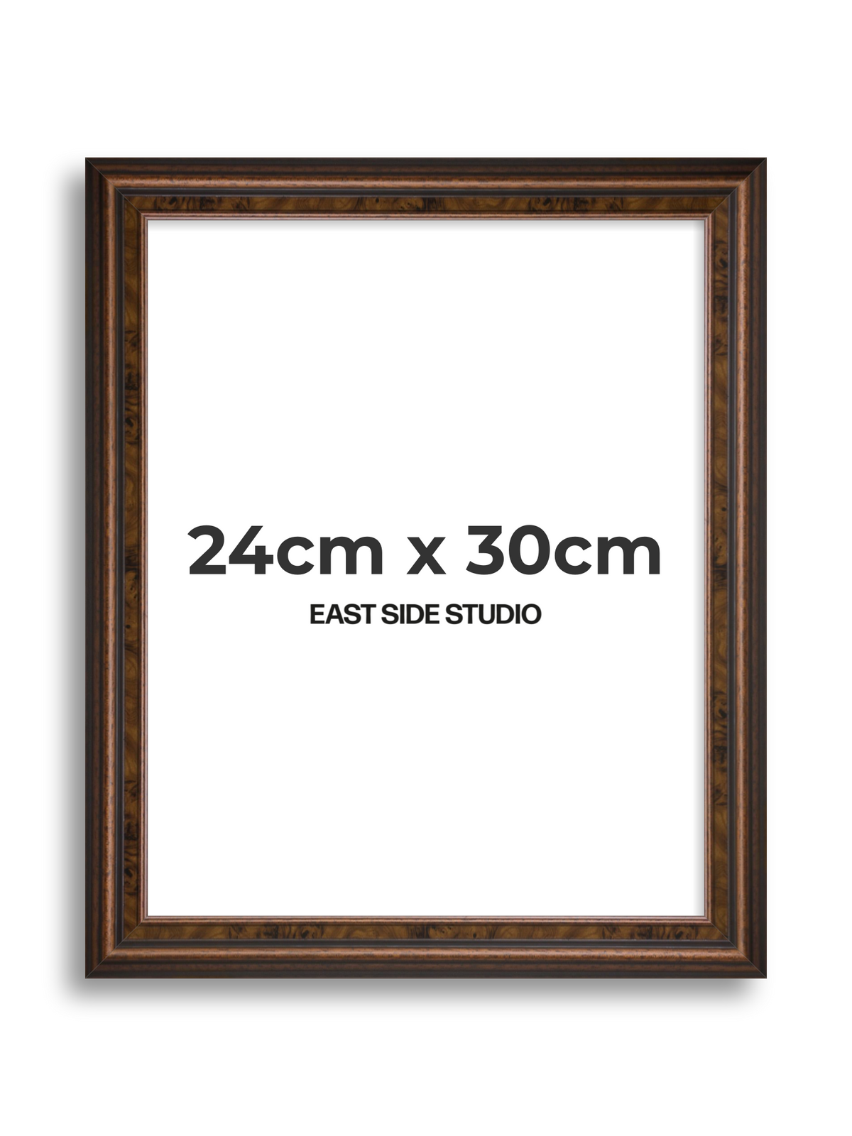 Walnut 24cm x 30cm picture frame