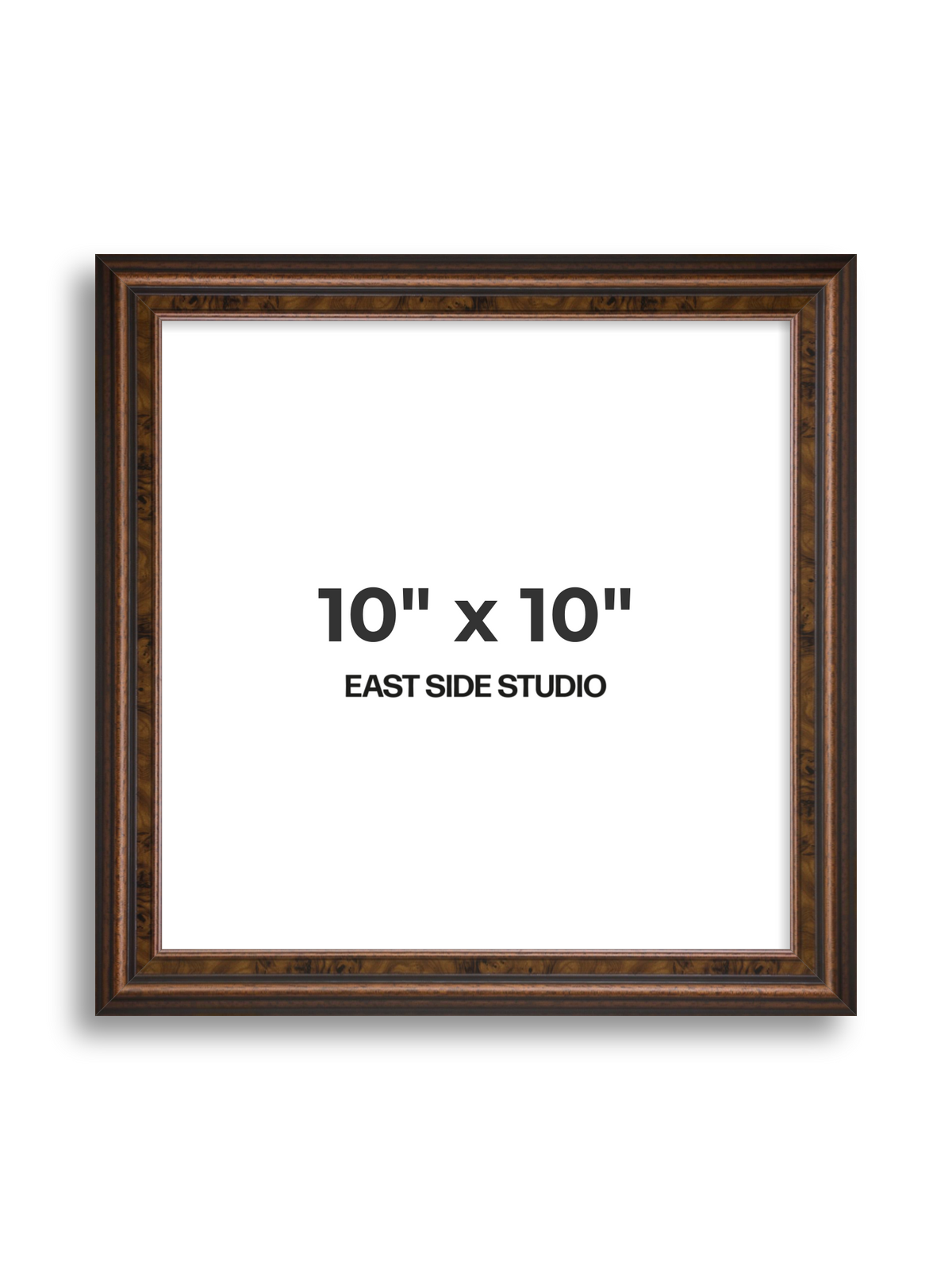 Walnut 10" x 10" picture frame