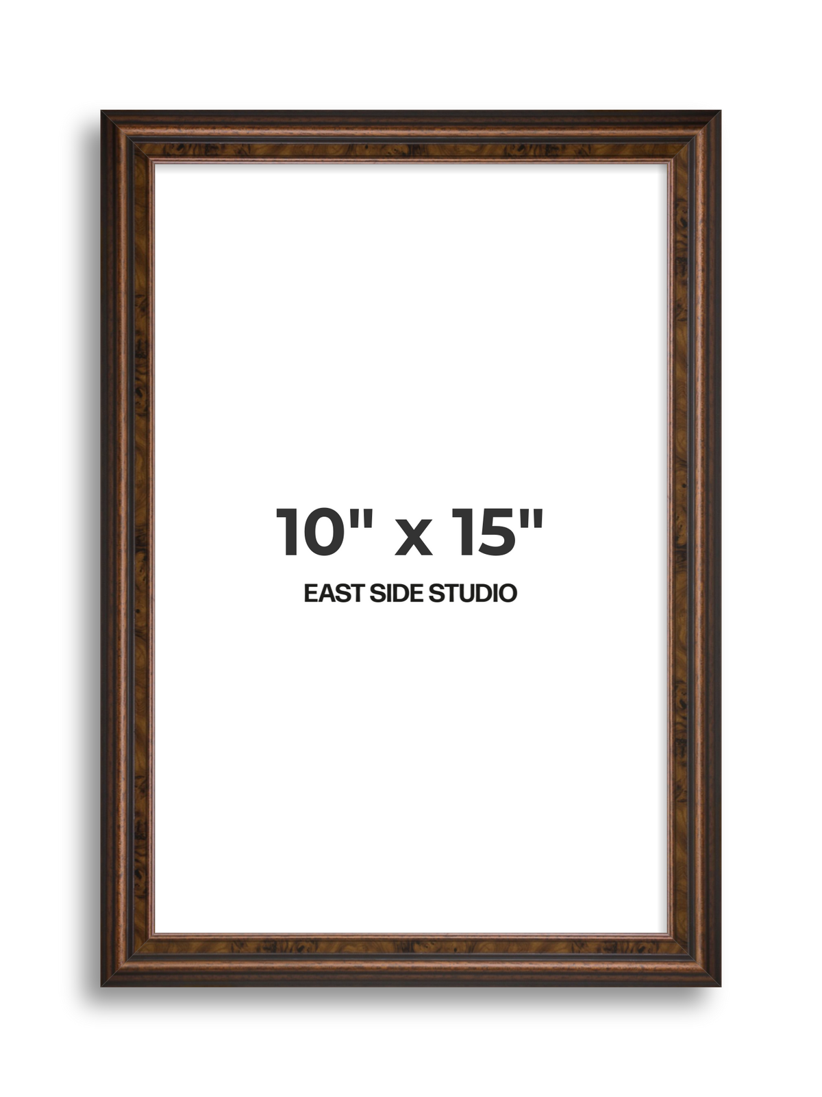 Walnut 10" x 15" picture frame