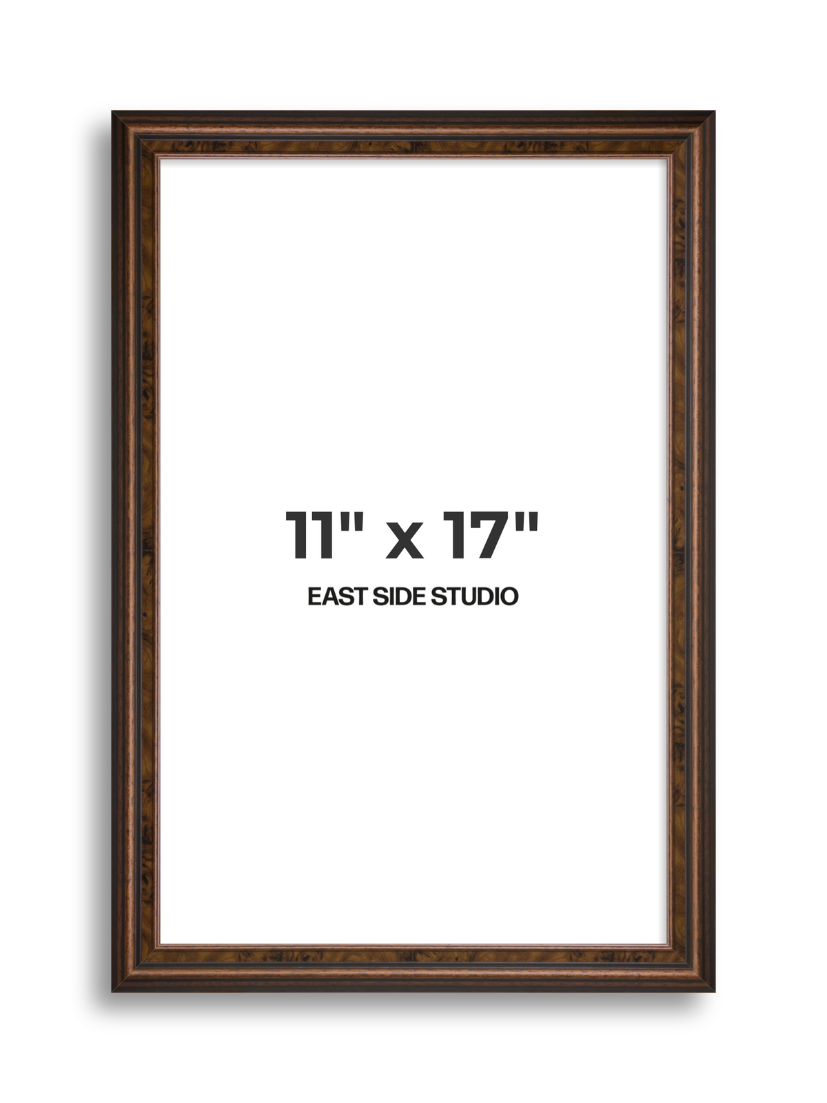 Walnut 11" x 17" picture frame
