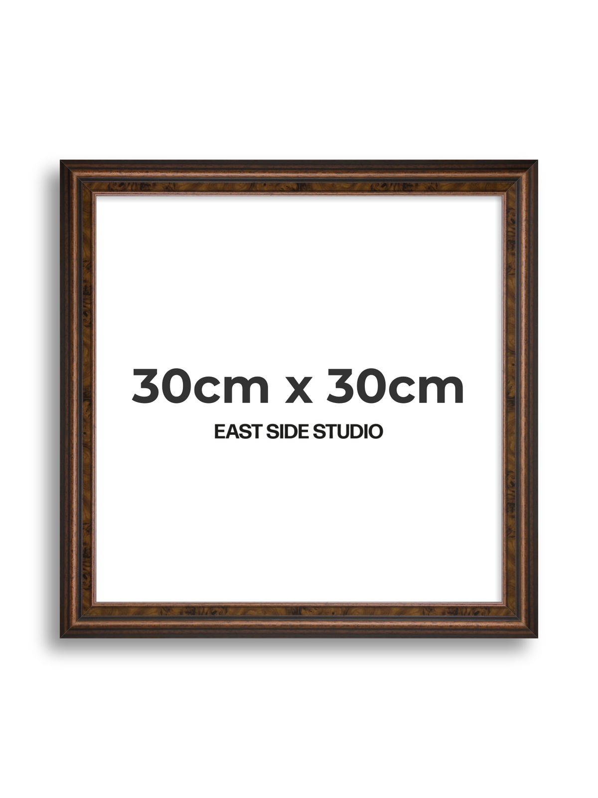 Walnut 30cm x 30cm picture frame