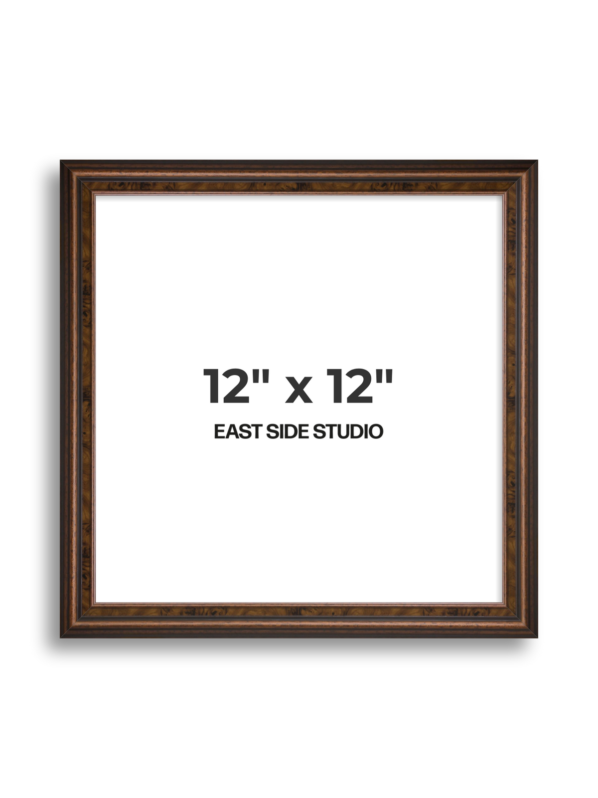 Walnut 12" x 12" picture frame