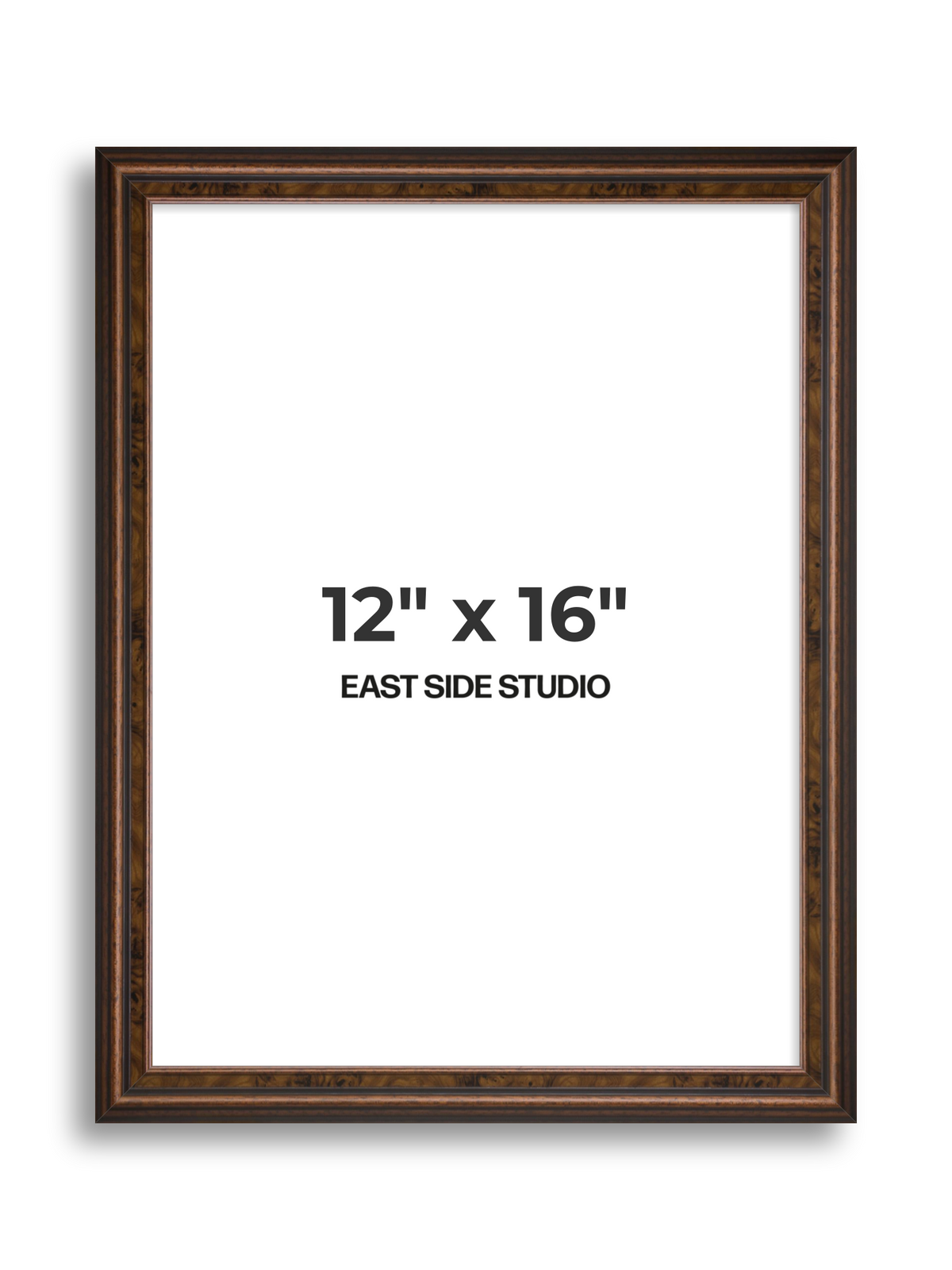 Walnut 12" x 16" picture frame