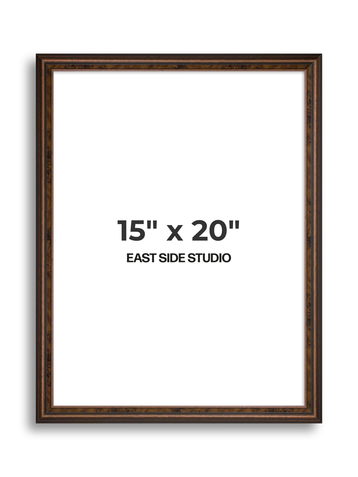 Walnut 15" x 20" picture frame