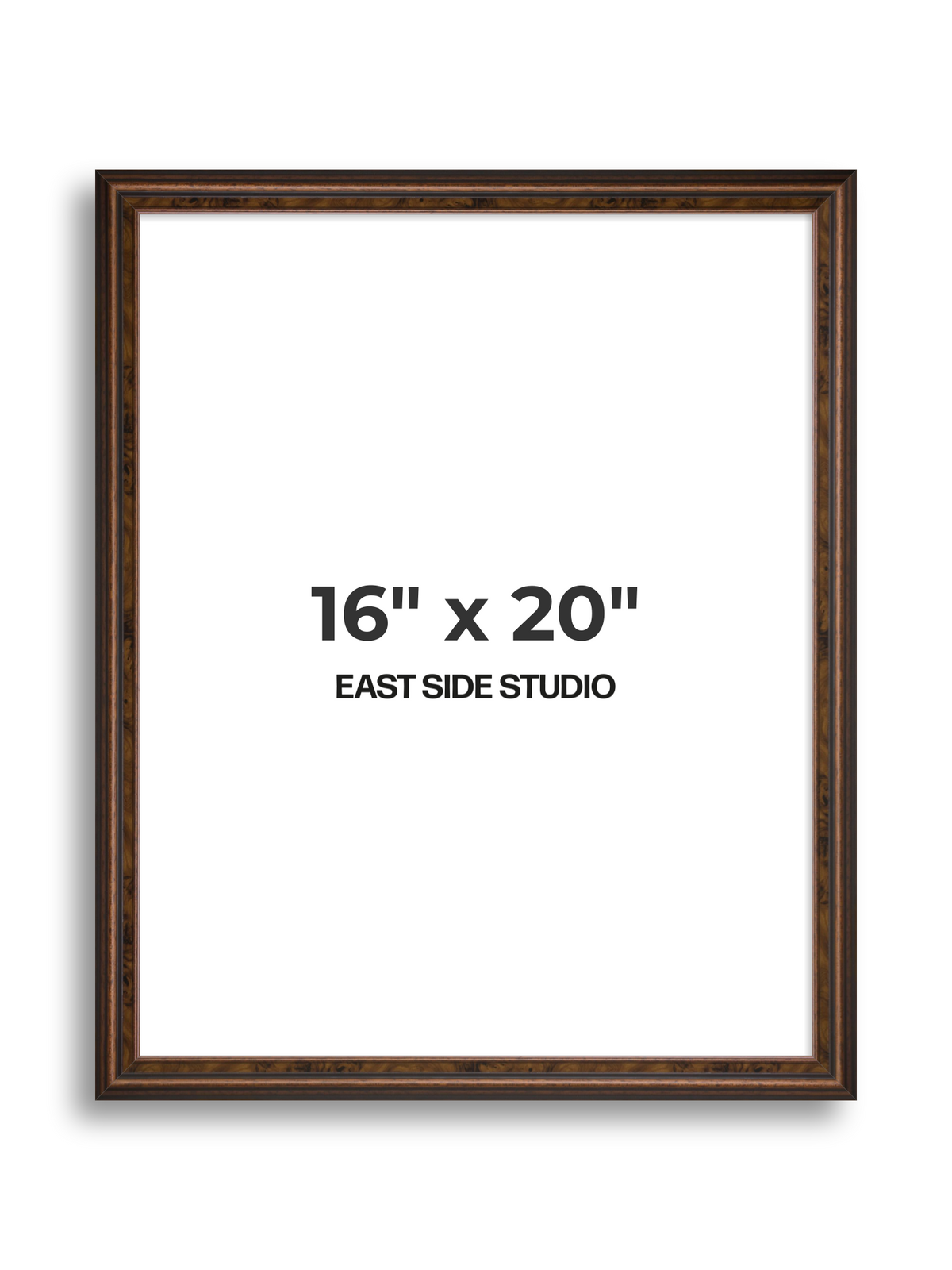 Walnut 16" x 20" picture frame