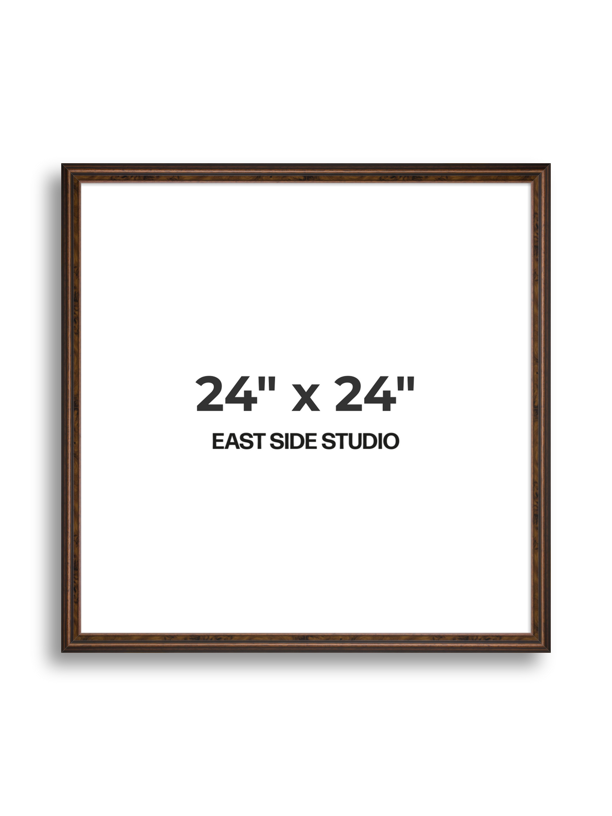 Walnut 24" x 24" picture frame